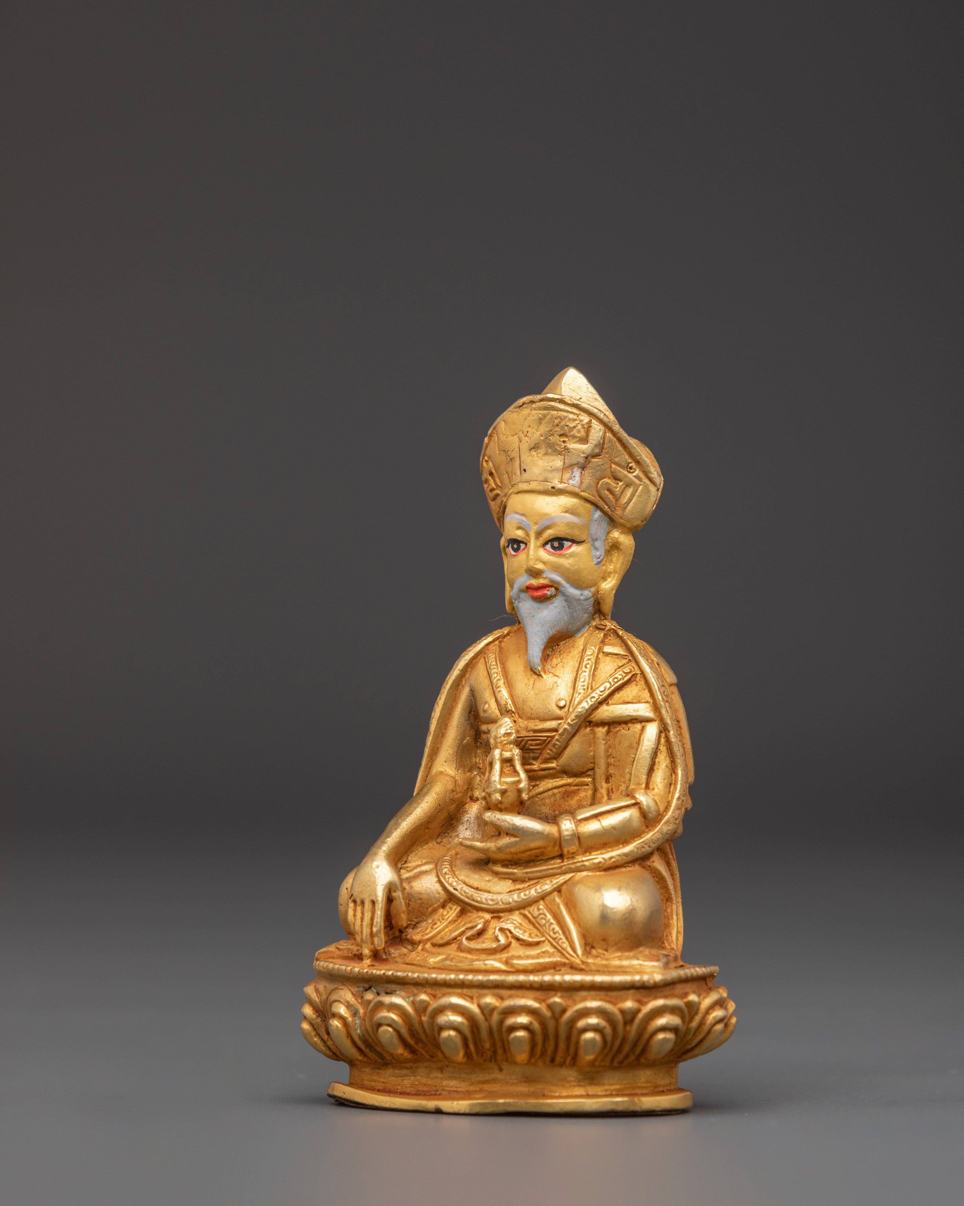 Handmade Guru Shapdum Statue | Sacred Tibetan Buddhist Master