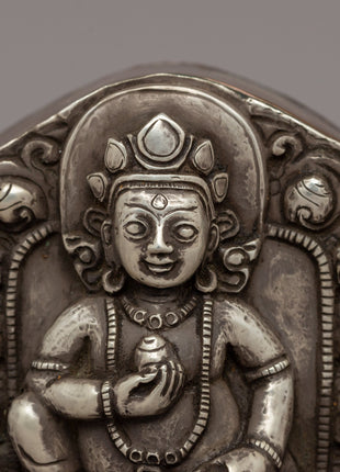 Sacred Dzambhala Ghau Box | Buddhist Artifact for Prosperity and Protection