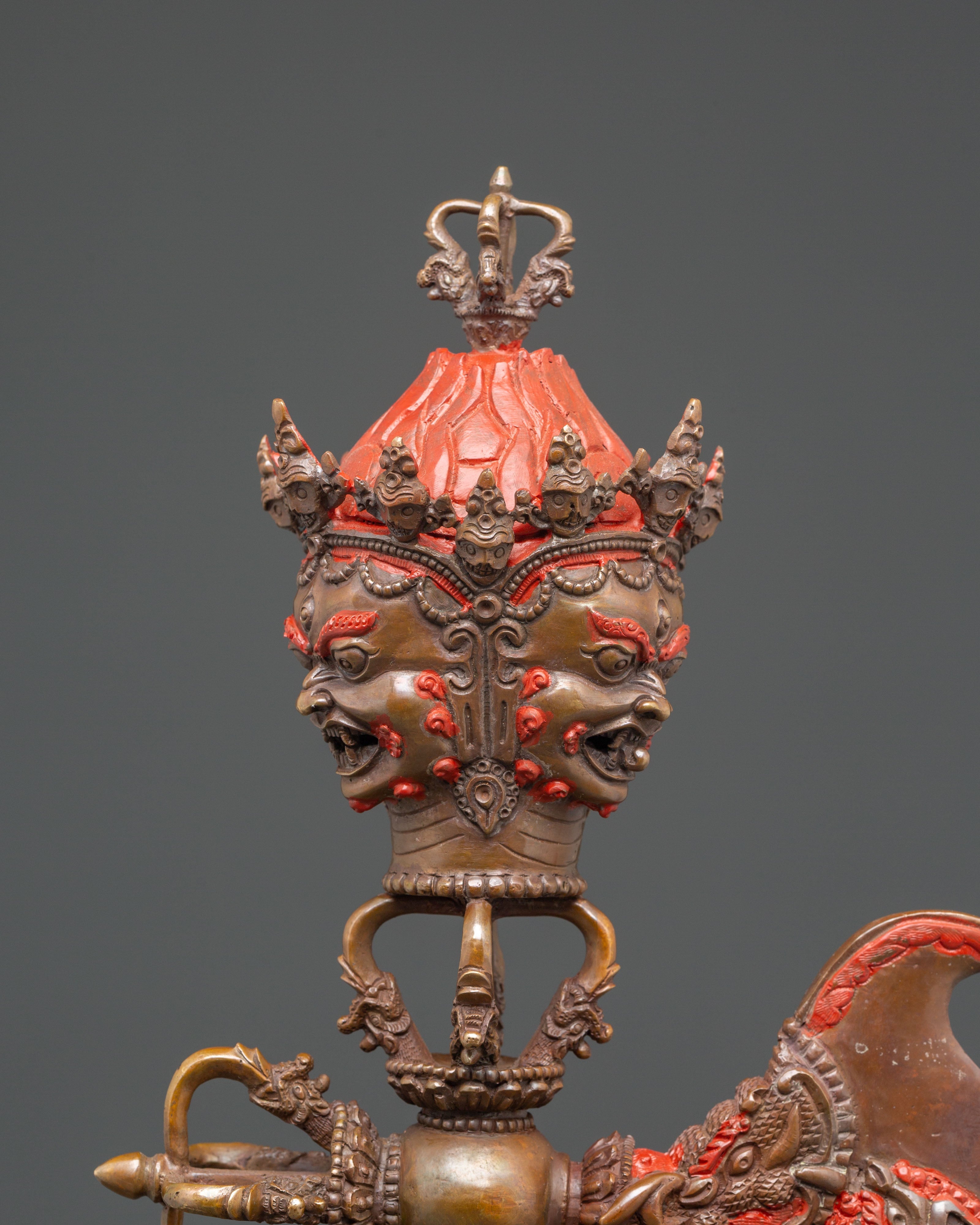 Handmade Spiritual Tibetan Phurba Ritual Dagger | Traditional Buddhist Ceremonial Tool