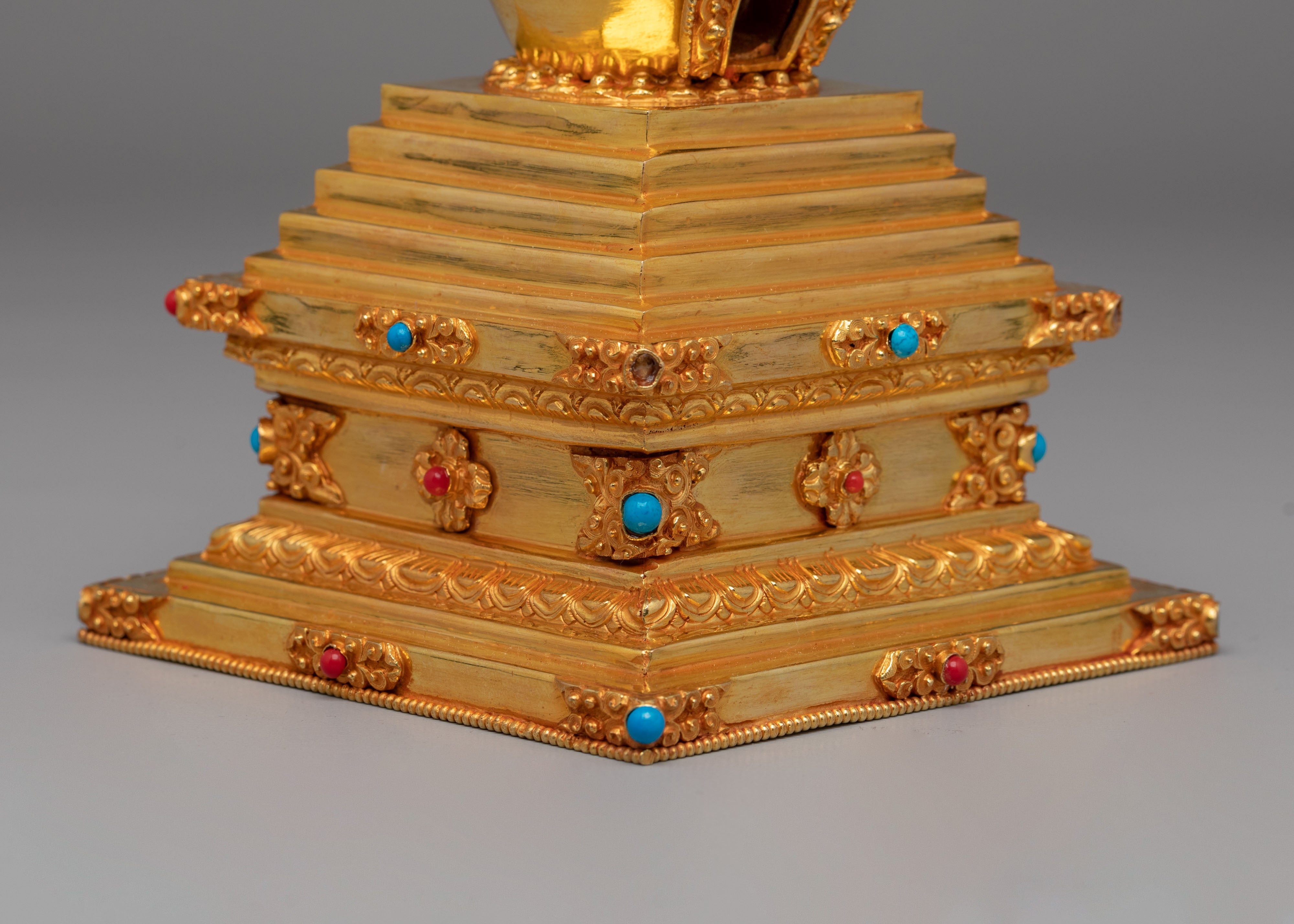 Jangchub Stupa Tibetan Monument | Traditional Tibetan Buddhist Shrine Decor