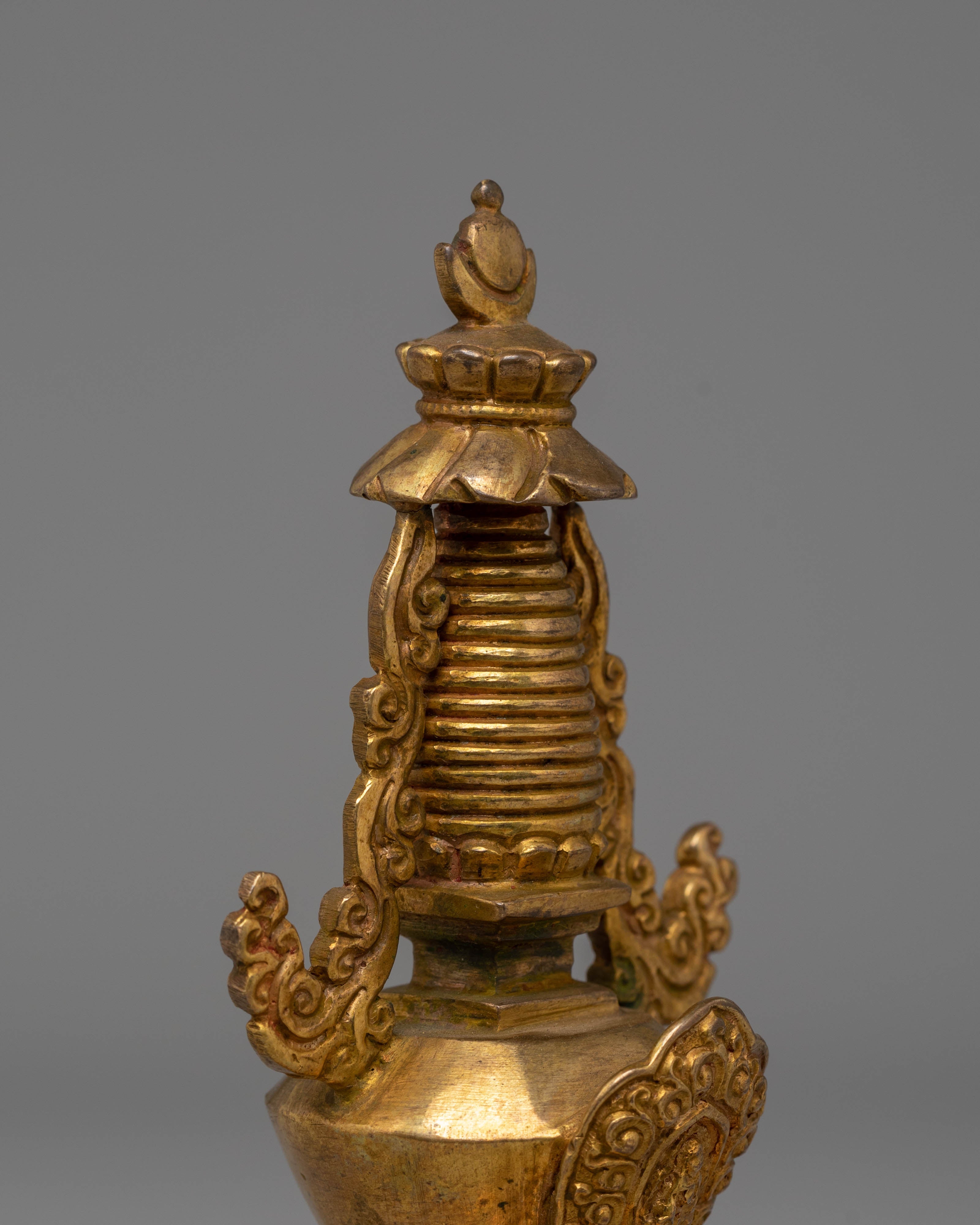 Copper Stupa For Ritual Use | Sacred Symbol of Enlightenment