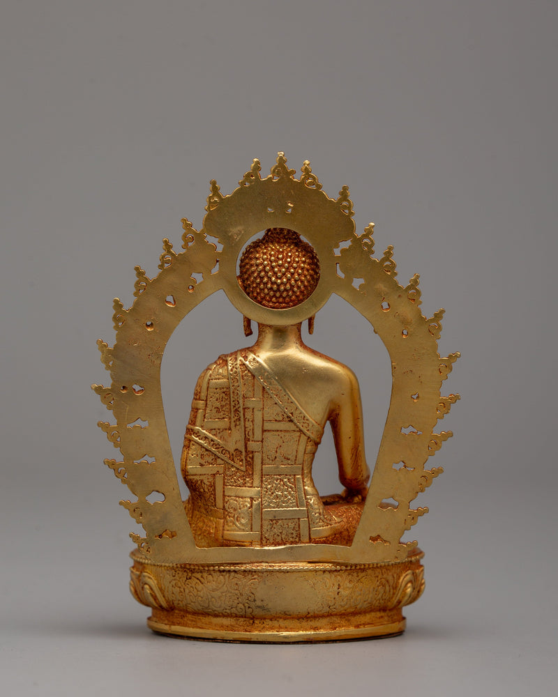 Enlightened Shakyamuni Buddha Rulers of Shakya Clan | 24K Gold Gilded Figurine