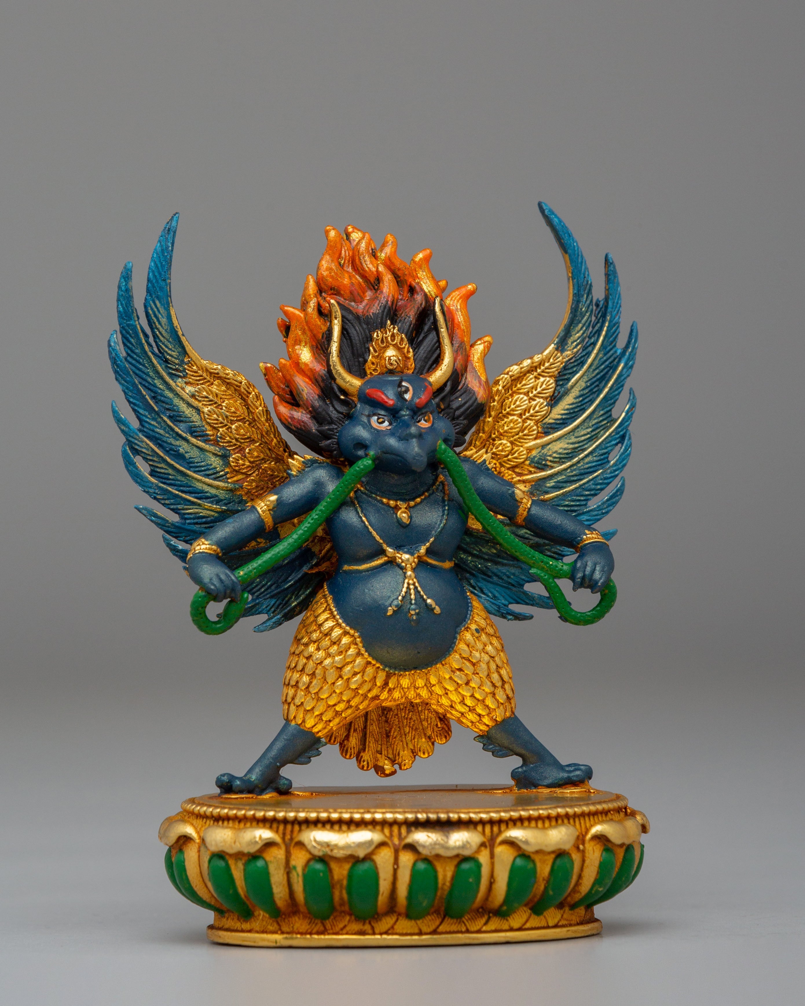 Handcrafted Garuda Hindu Deity Statue | God of Speed and Protection