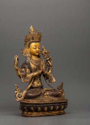 Chenrezig Bodhisattva Figurine | Compassion and Wisdom Craft