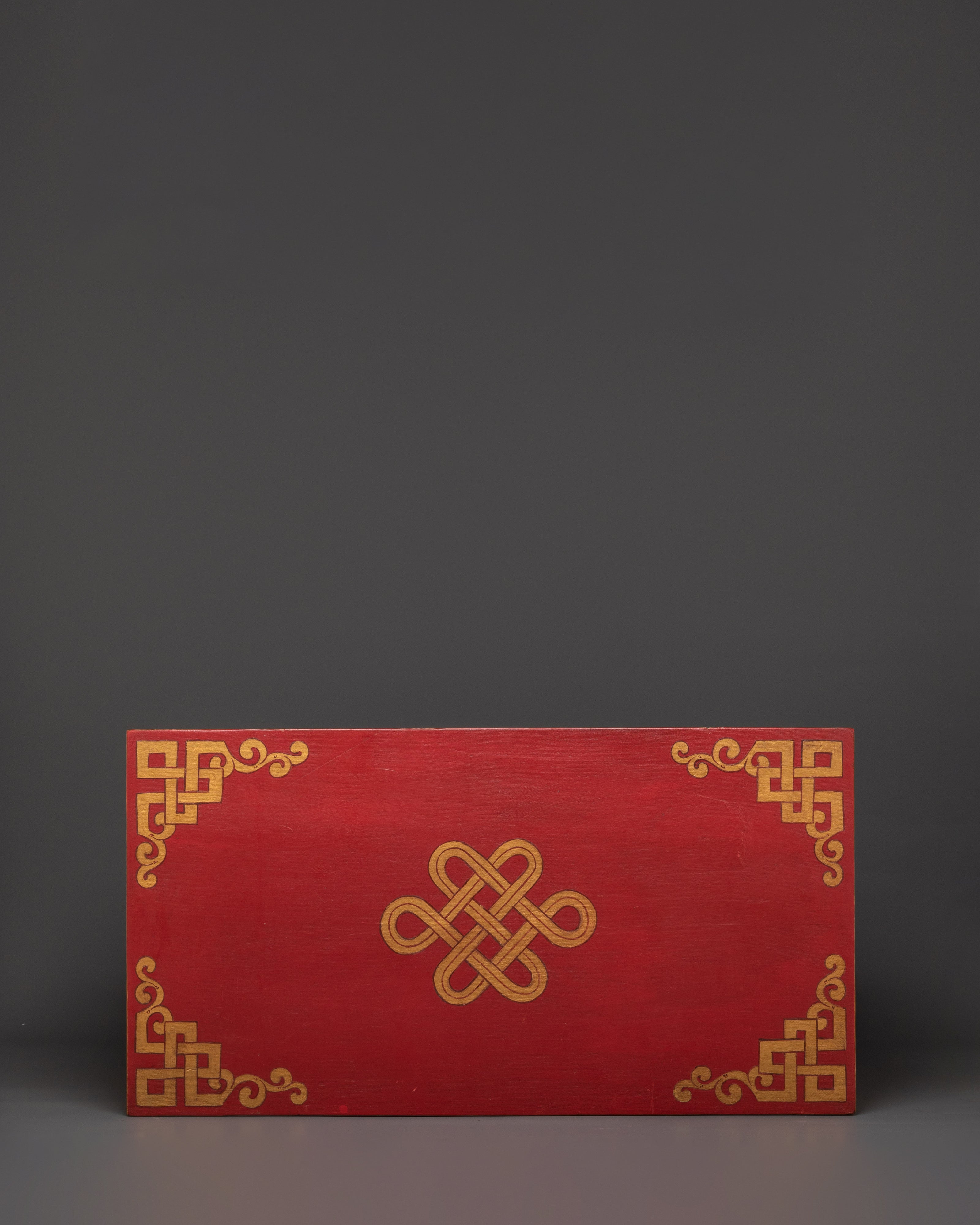 Tibetan Folding Table for Home Decor | Wooden Table with Acrylic Paintings