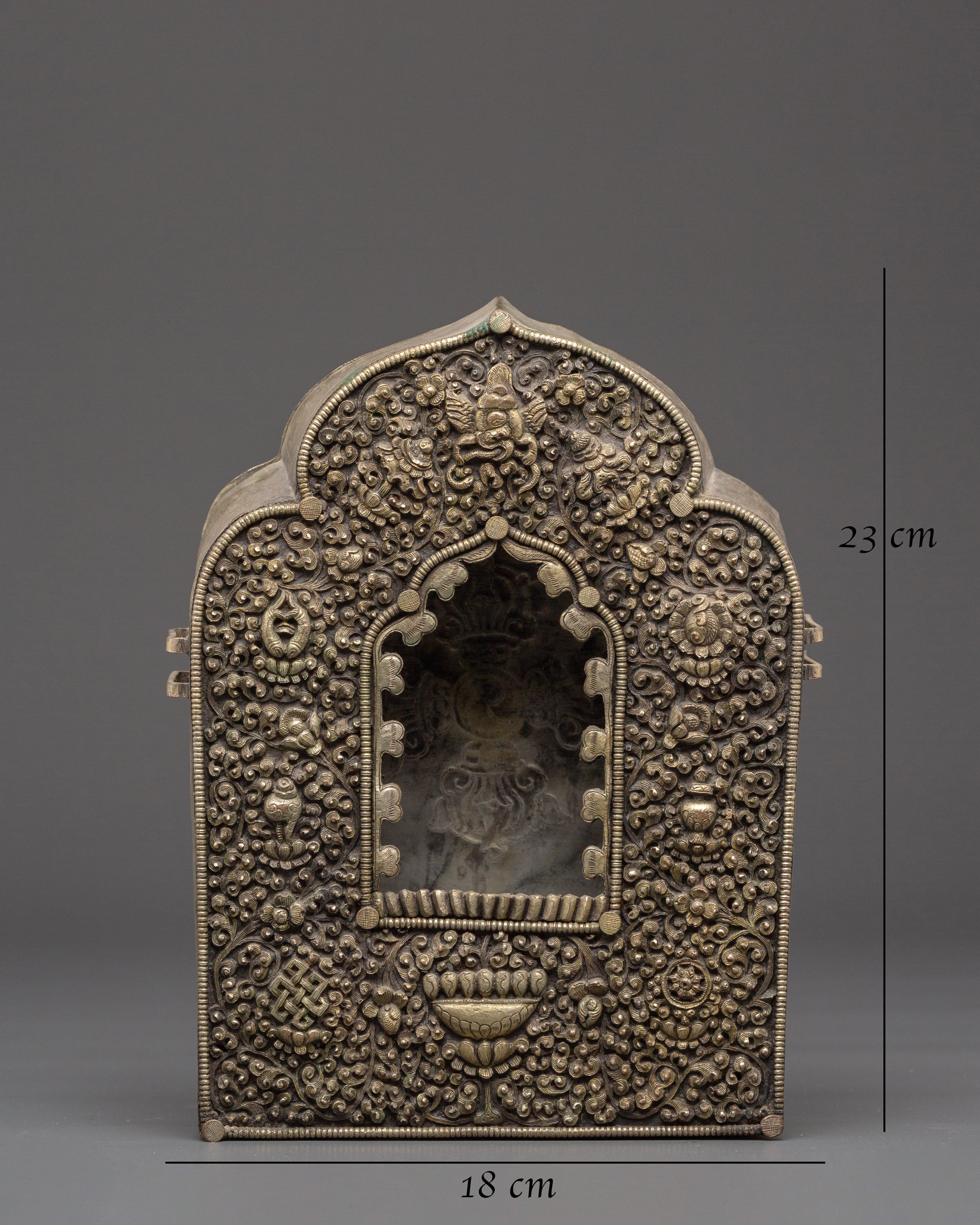 Handmade Silver Plated Ghau Box | Symbol of Protection and Blessings