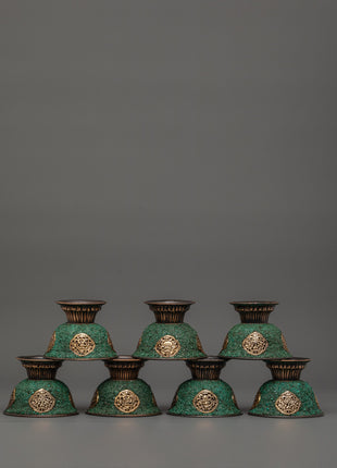 Oxidized Copper Offering Bowls