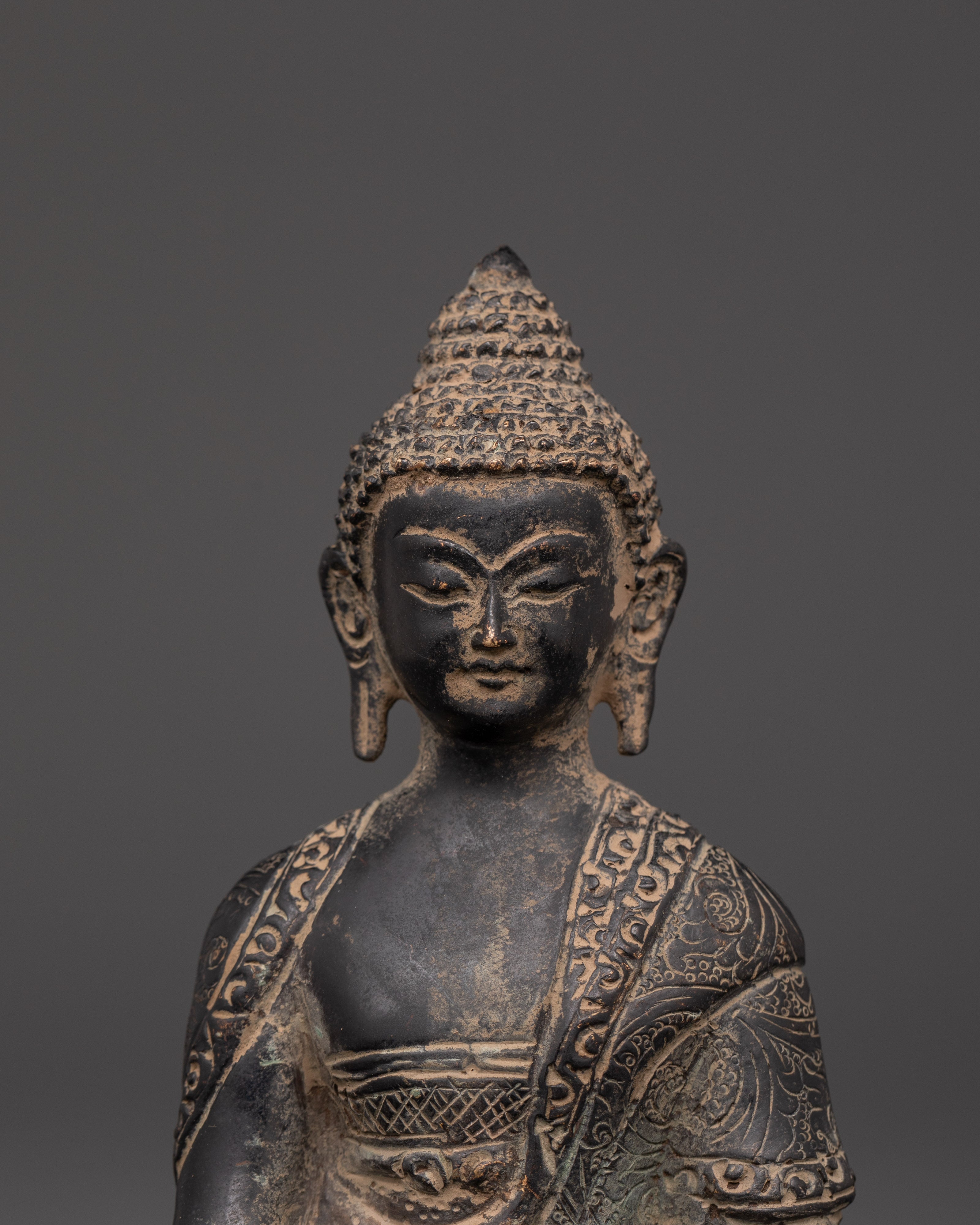Shakyamuni Buddha Altar Statue | Handmade Buddhist Sculpture