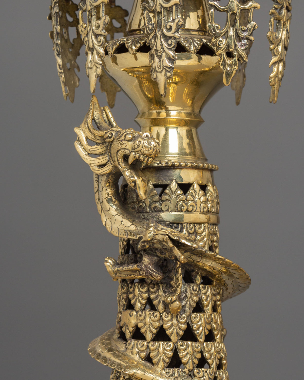 Brass Panas Lamp Set | Sacred Oil Lamp for Spiritual Offering