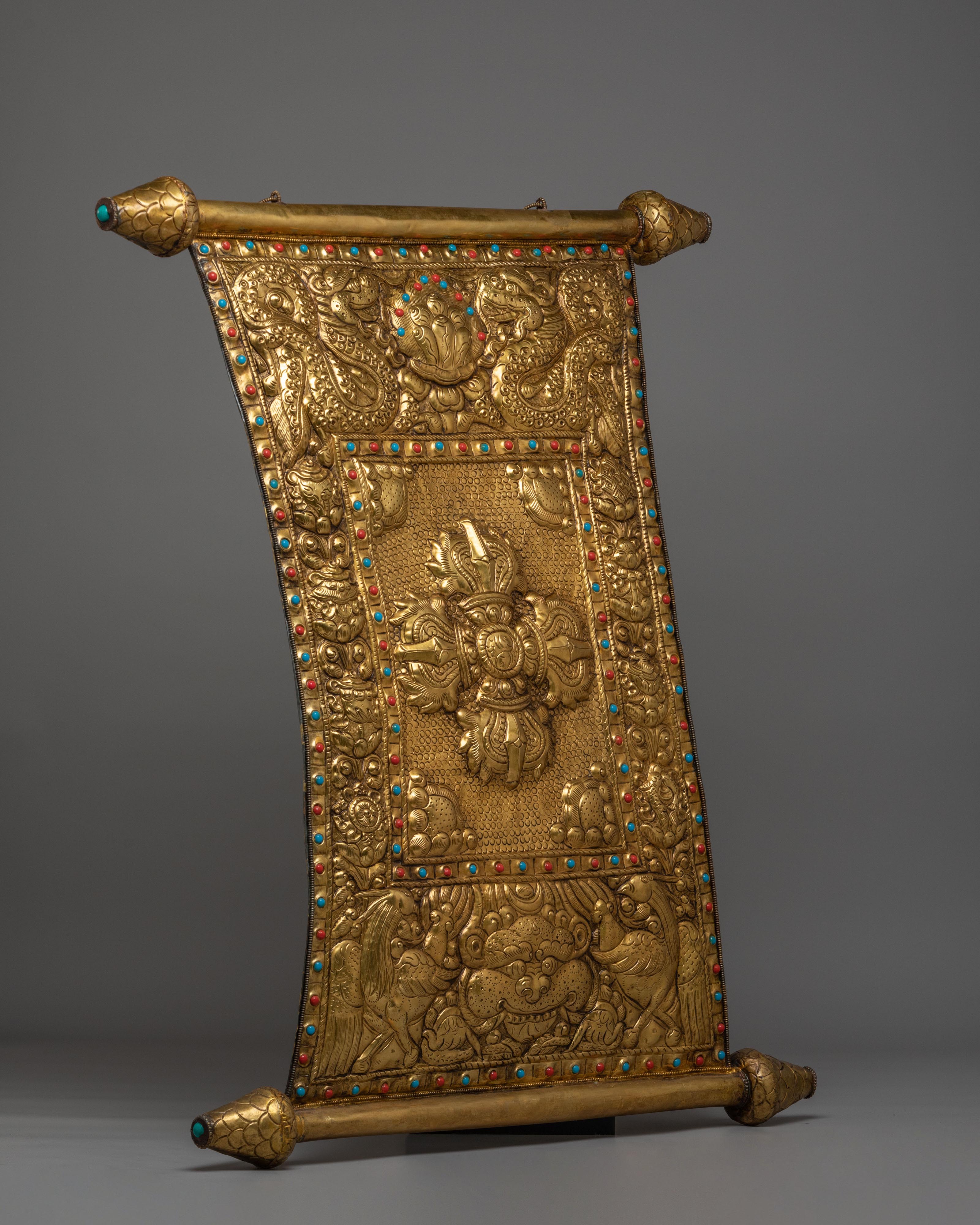 Buddhist Bishwo Vajra Wall Hanging | Tibetan Dorje Wall Art