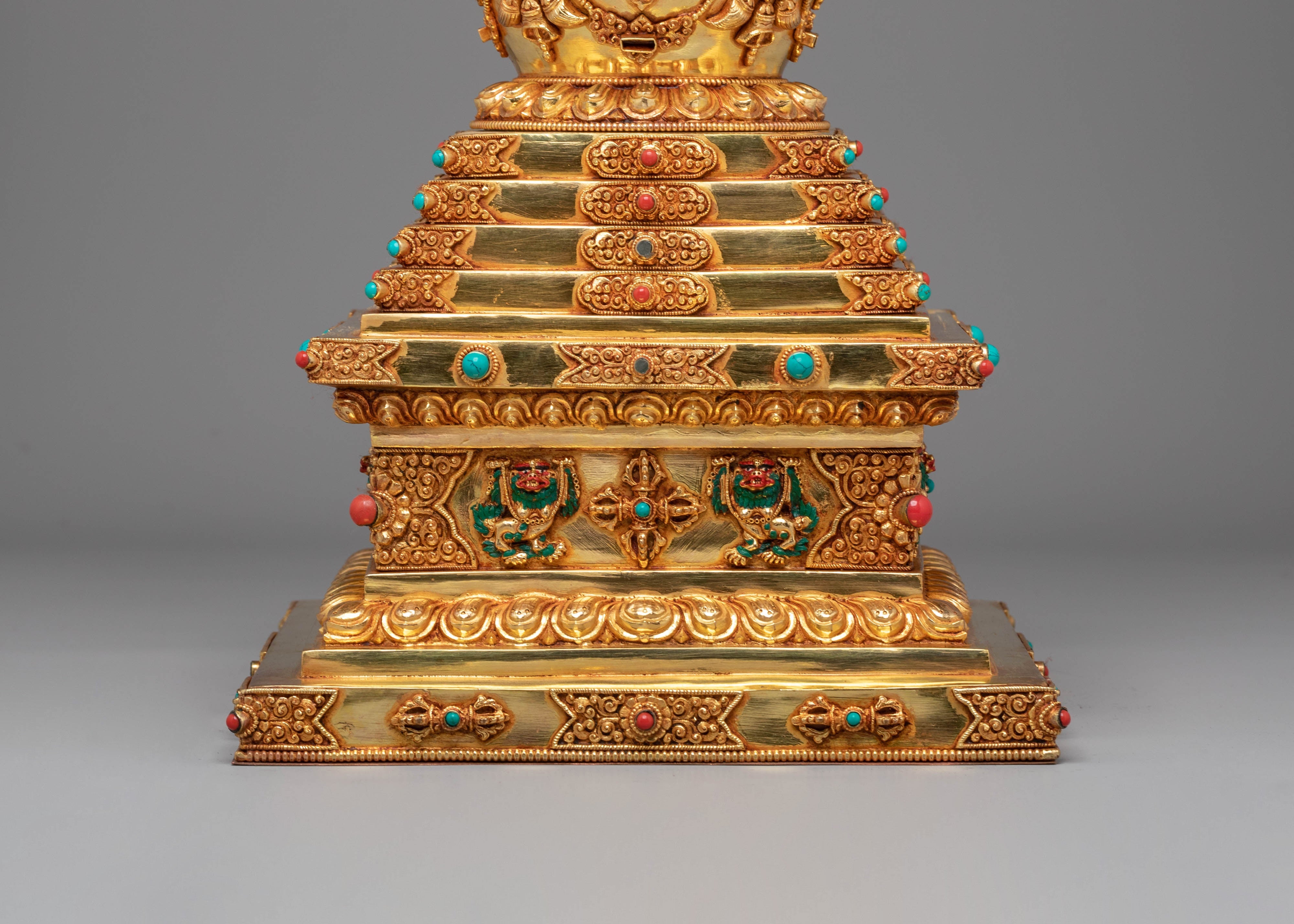 Golden Stupa for Ritual Use | Meditation & Altar Decor