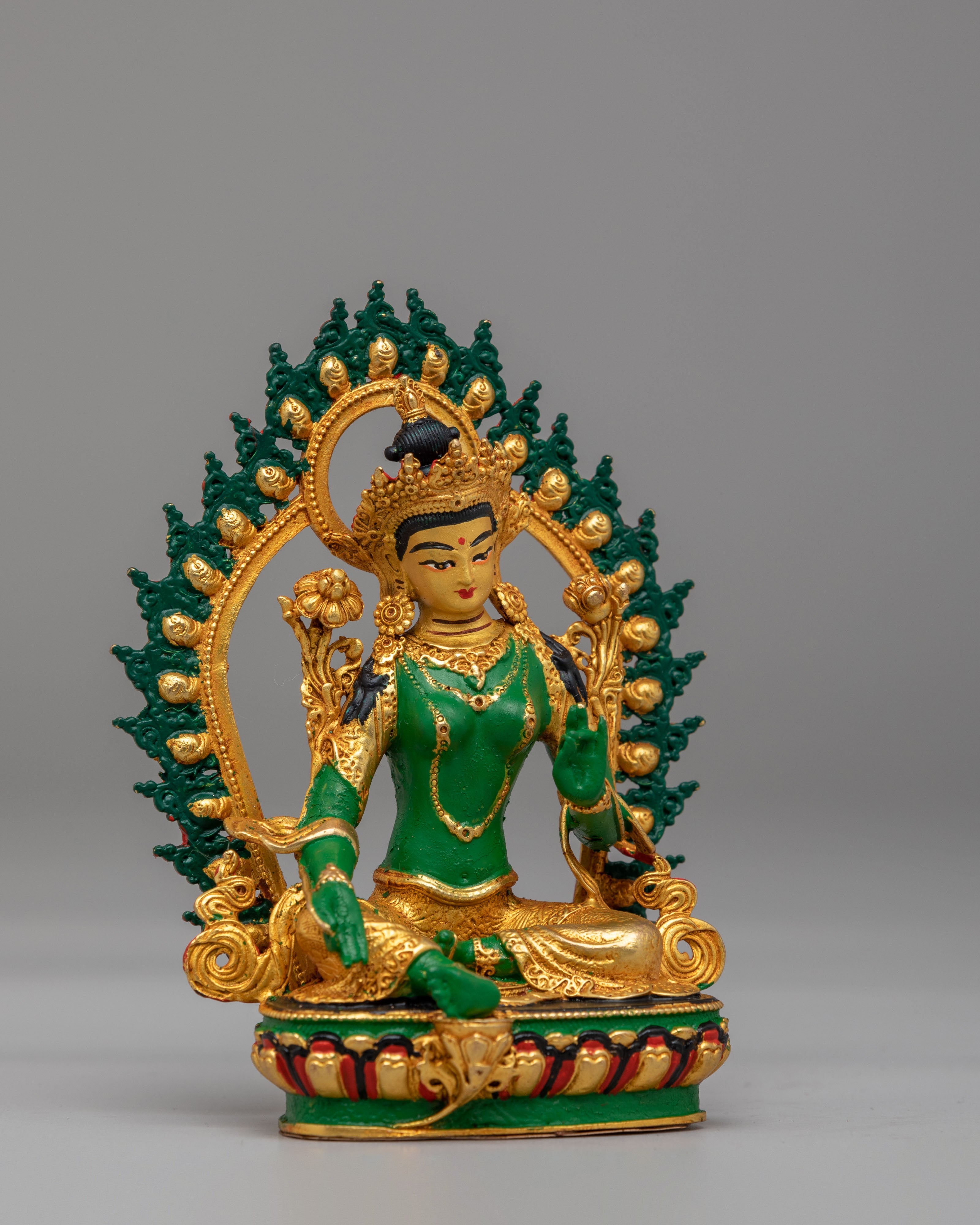 Green Tara Swift Liberator Goddess Statue | Goddess of Compassion