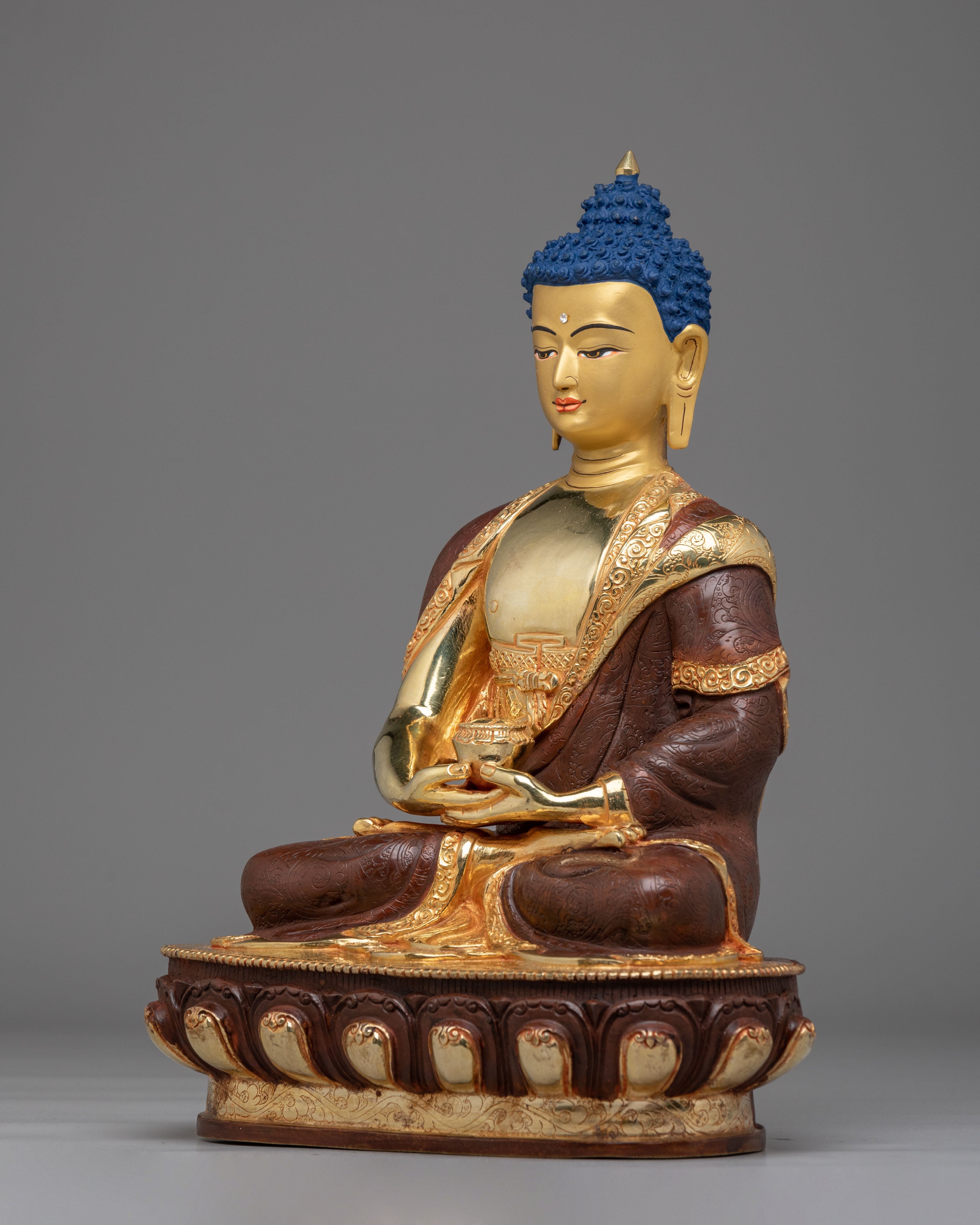 Traditional Spiritual Amitabha Buddha Statue | Serene Meditation Figurine
