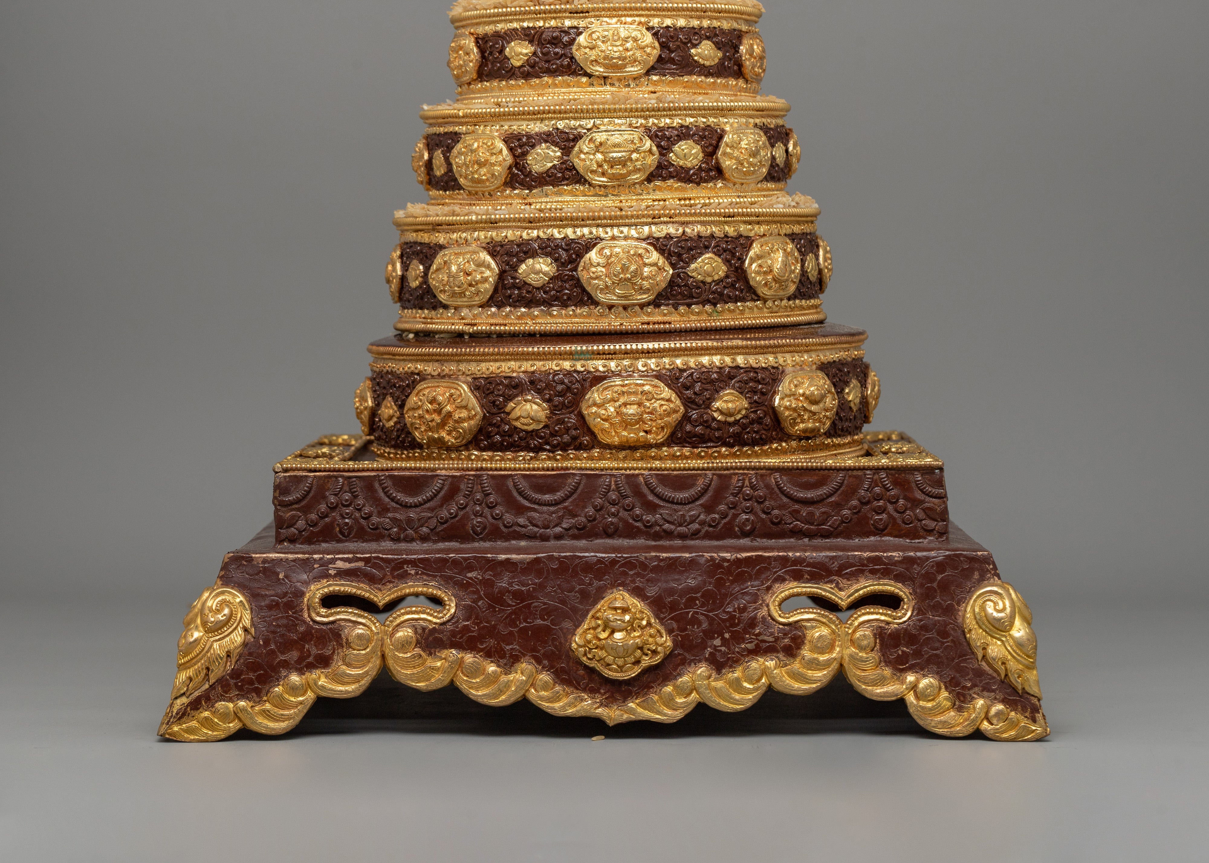 Tibetan Ritual Offering Mandala Set | Vajrayana Buddhism Artwork