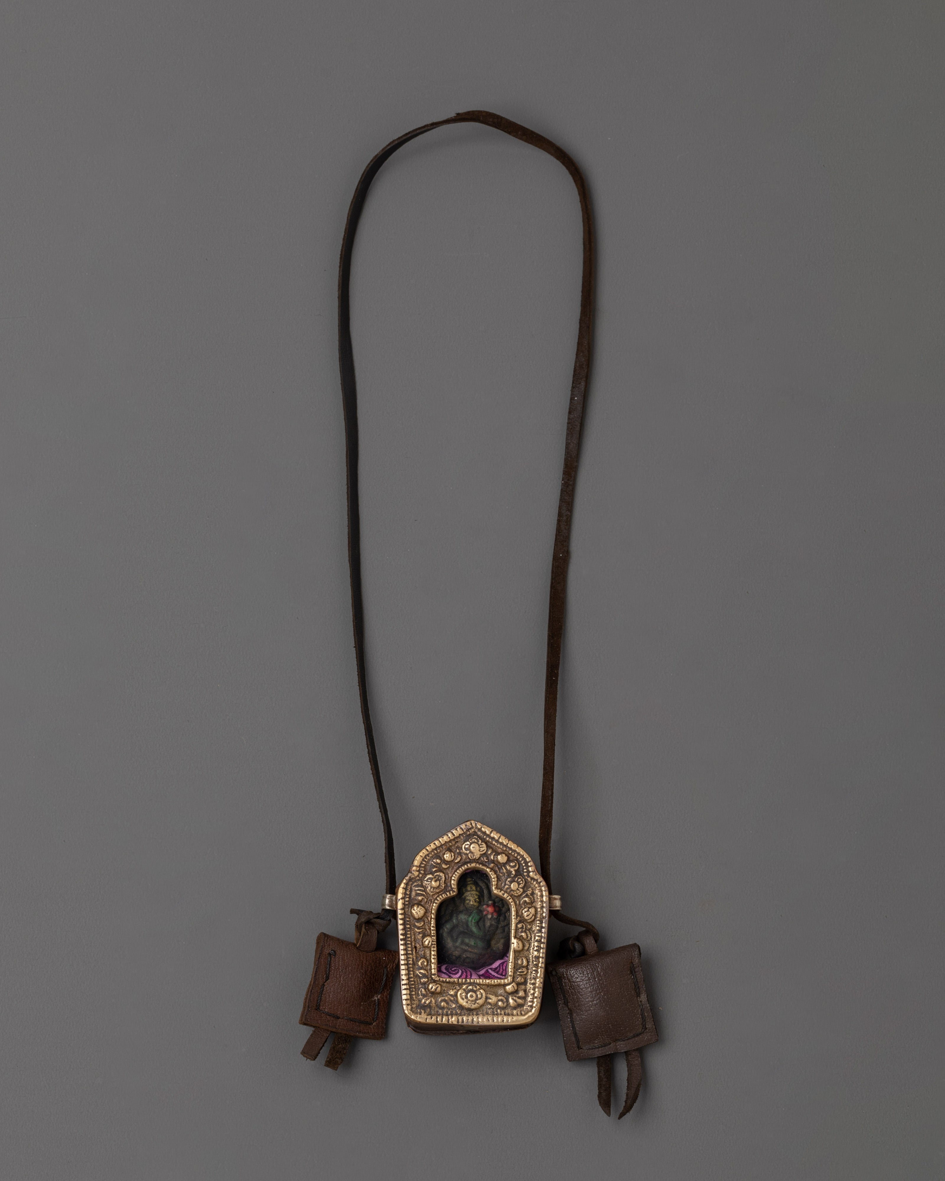 Ghau Box with a Buddhist Deity | Portable Shrine for Meditation and Mindfulness