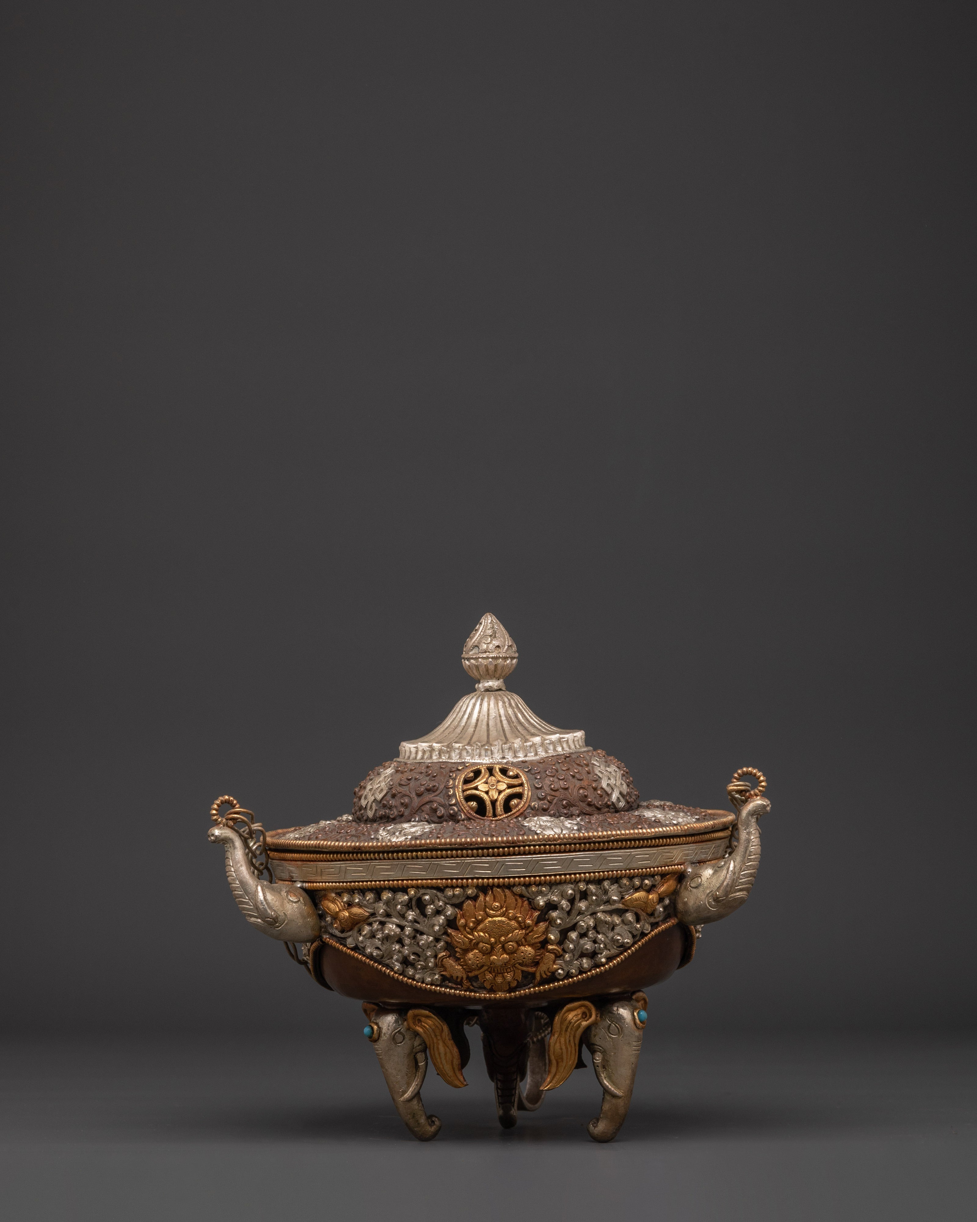Tibetan Altar Hanging Incense Burner | Traditional Spiritual Incense Decor