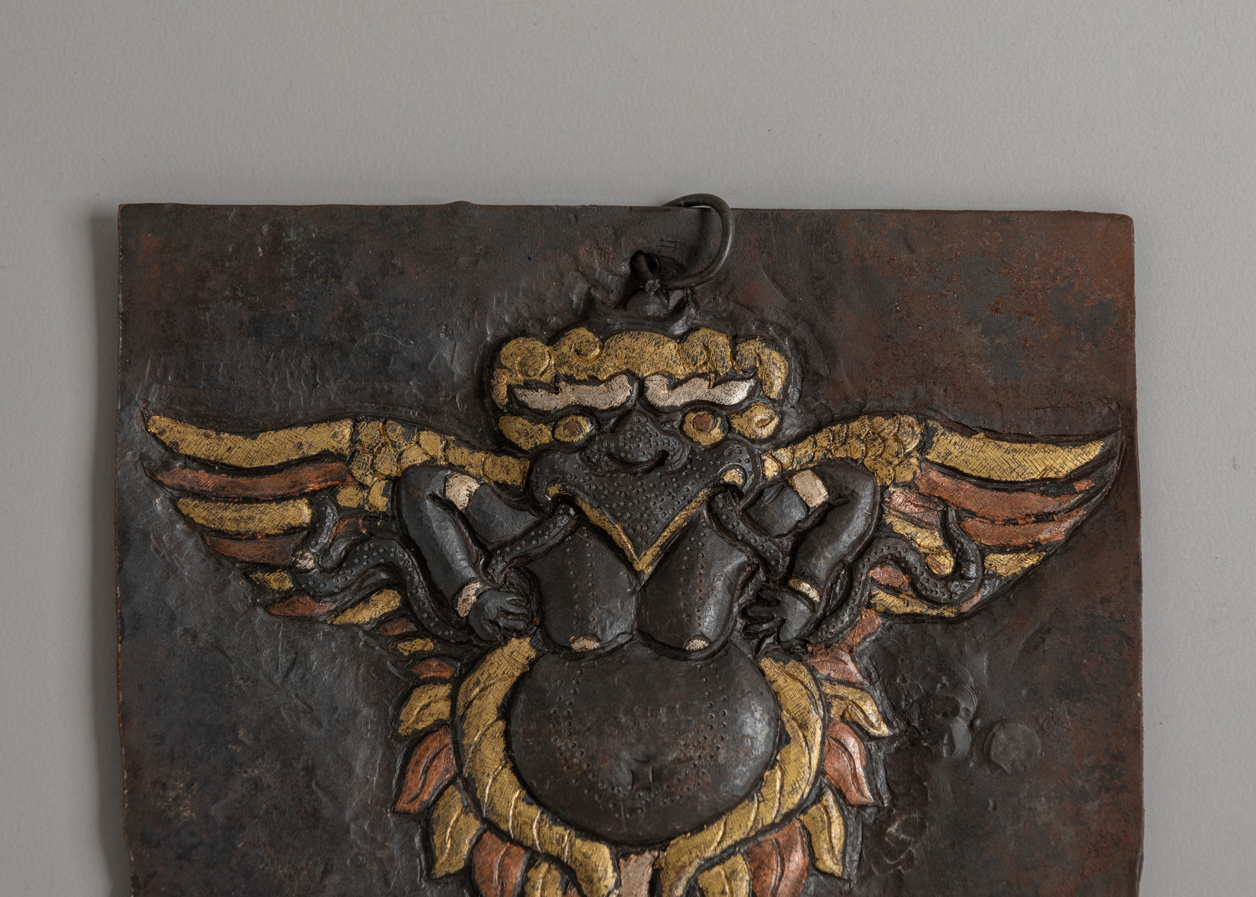 Handmade Guardian Garuda Wall Hanging | Tibetan Protective Wall Art