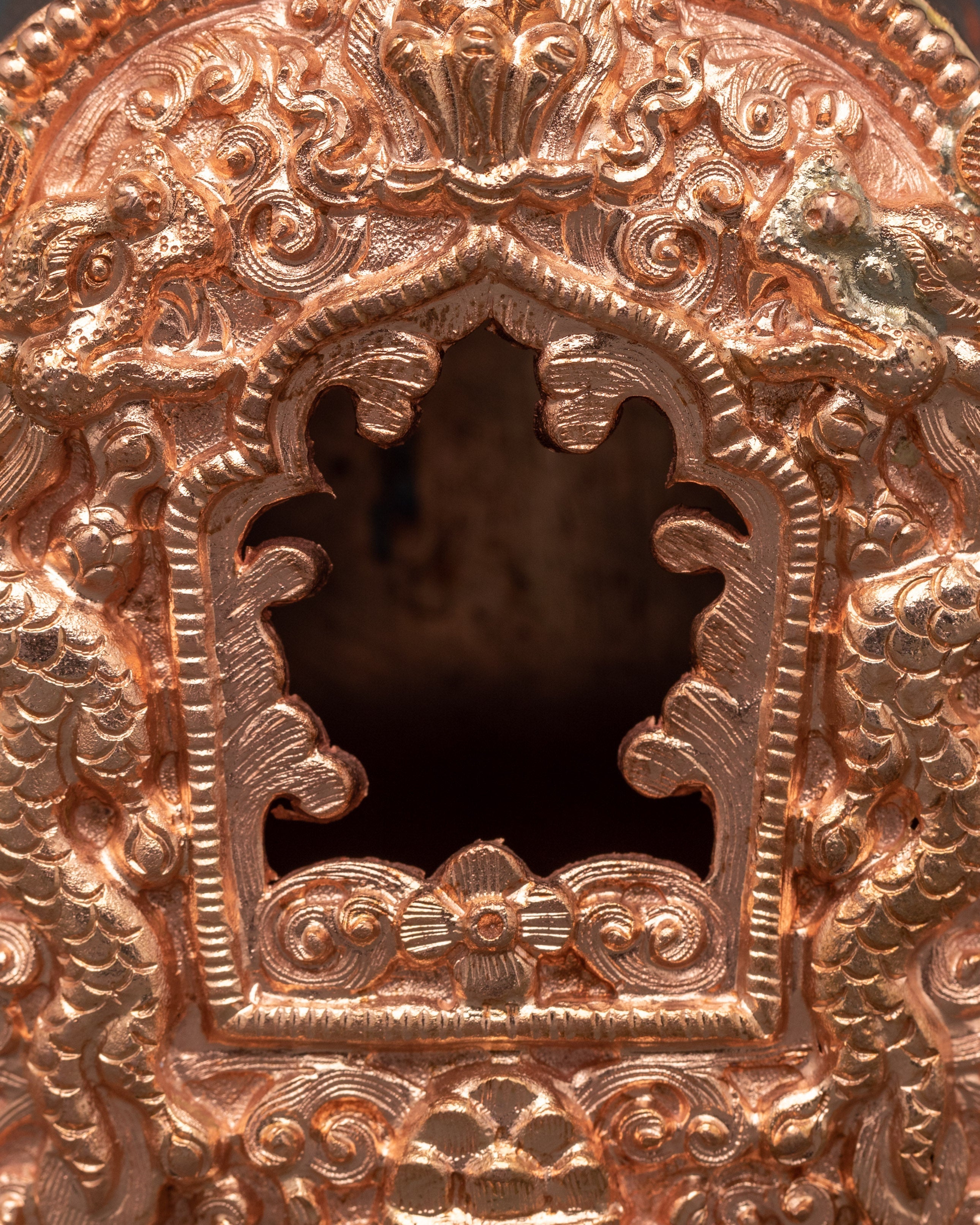 Tibetan Buddhist Copper Ghau Box for Relics and Mantras
