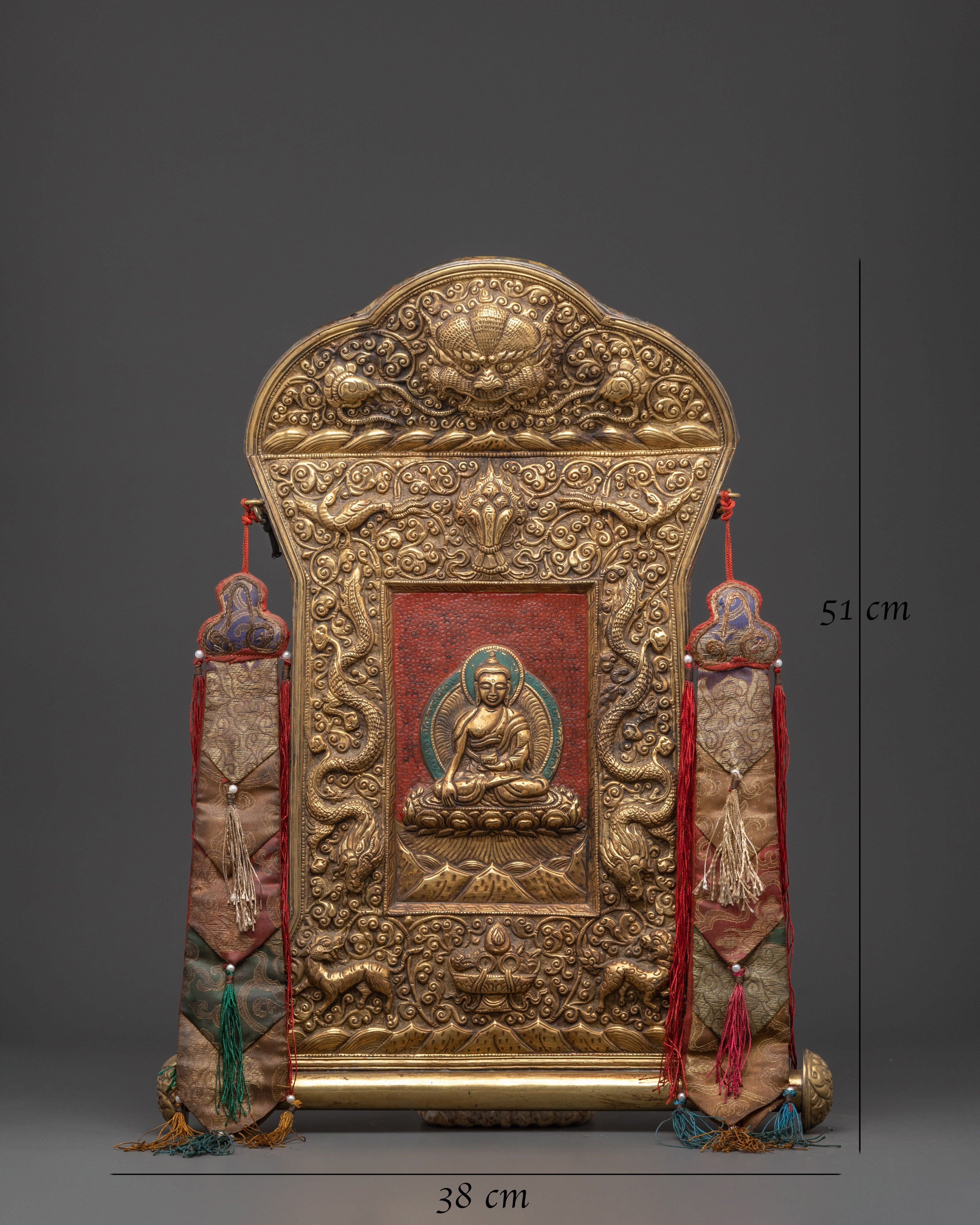 Traditional Brass Shakyamuni Buddha Artwork | Symbol of Enlightenment
