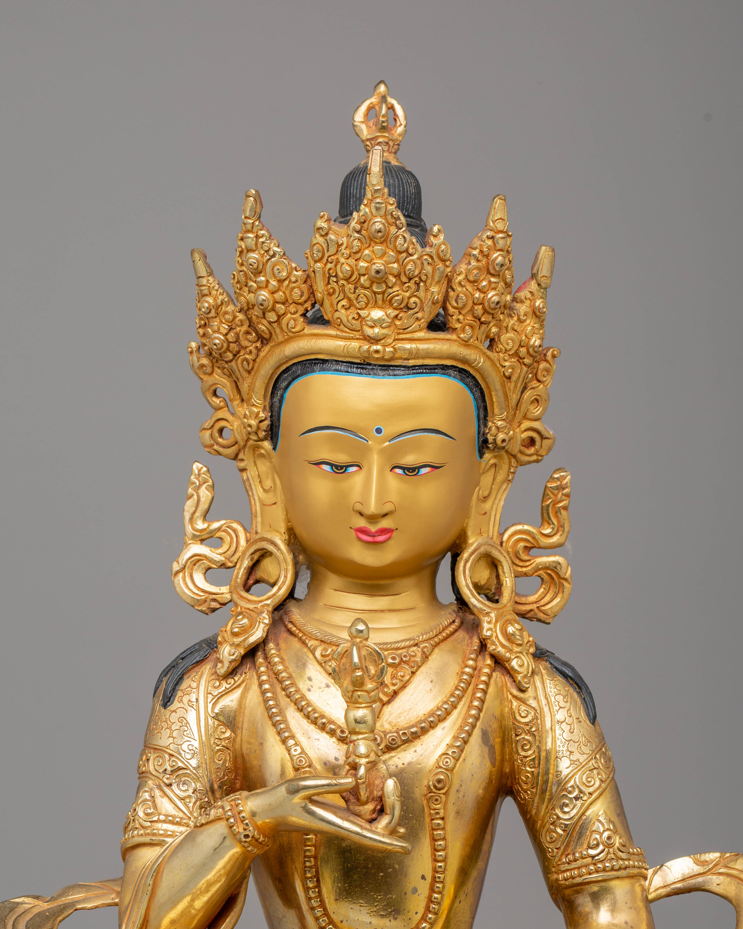 Handcrafted Vajrasattva Statue for Altar | Tibetan Buddhist Artwork