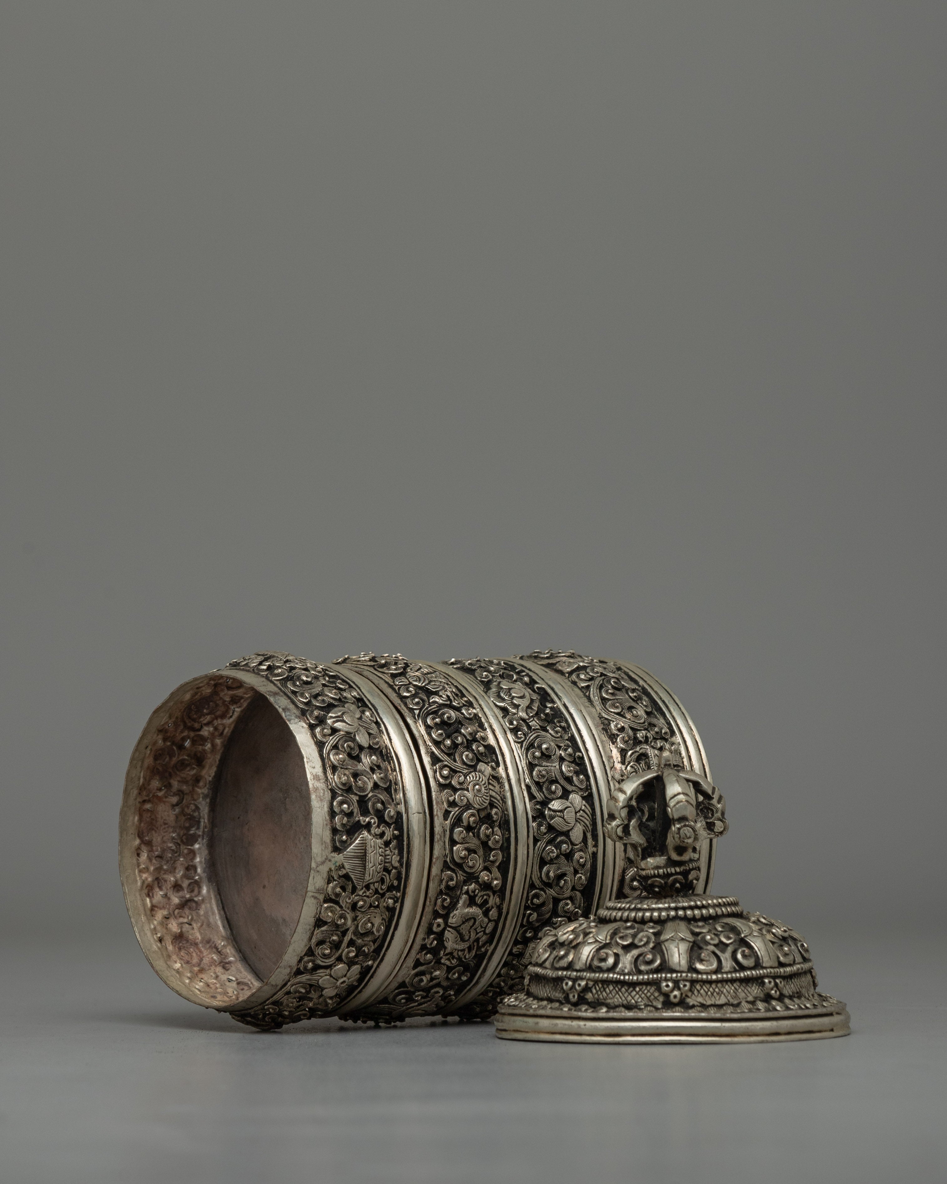 Silver-Plated Rice Carry Pot  | Symbol of Prosperity & Abundance