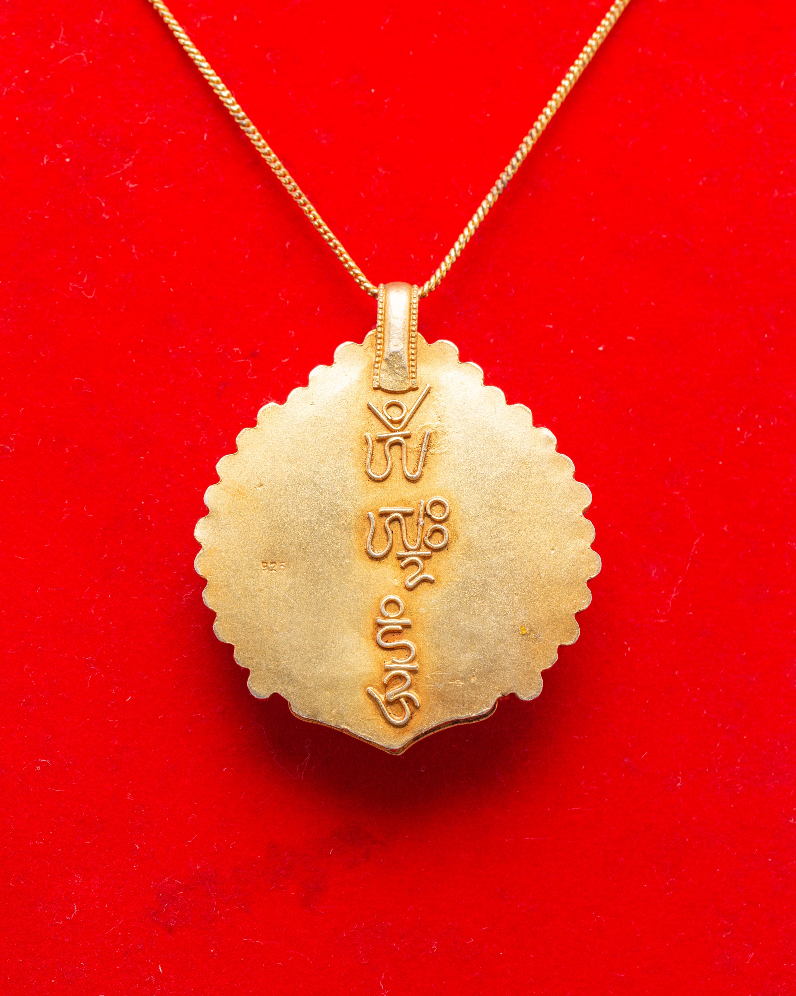 Handmade Green Tara Statue Locket | Mother of All Buddhas