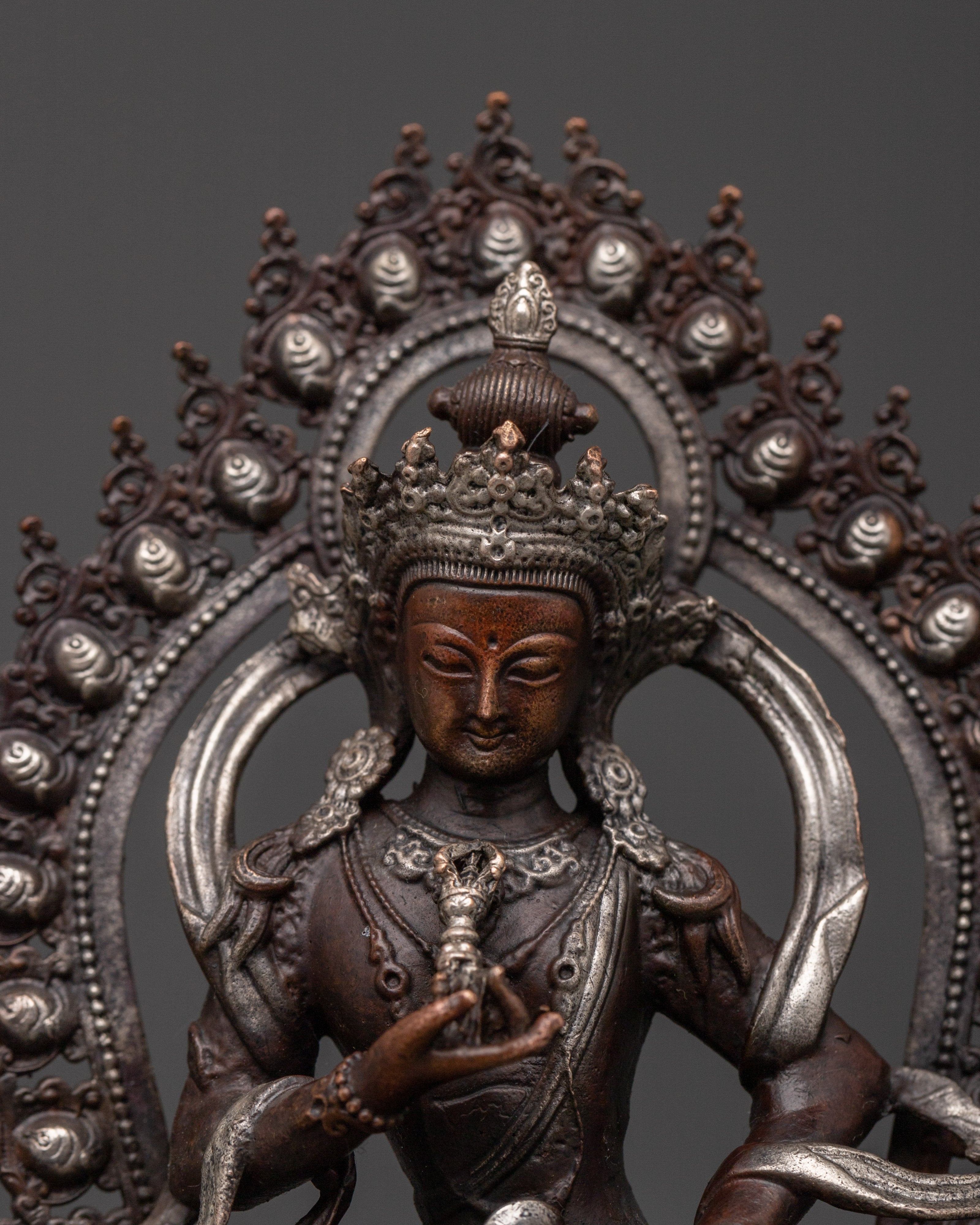 Vajrasattva Buddhist Spiritual Purification Statue | Traditionally Hand-Carved Buddhist Artwork