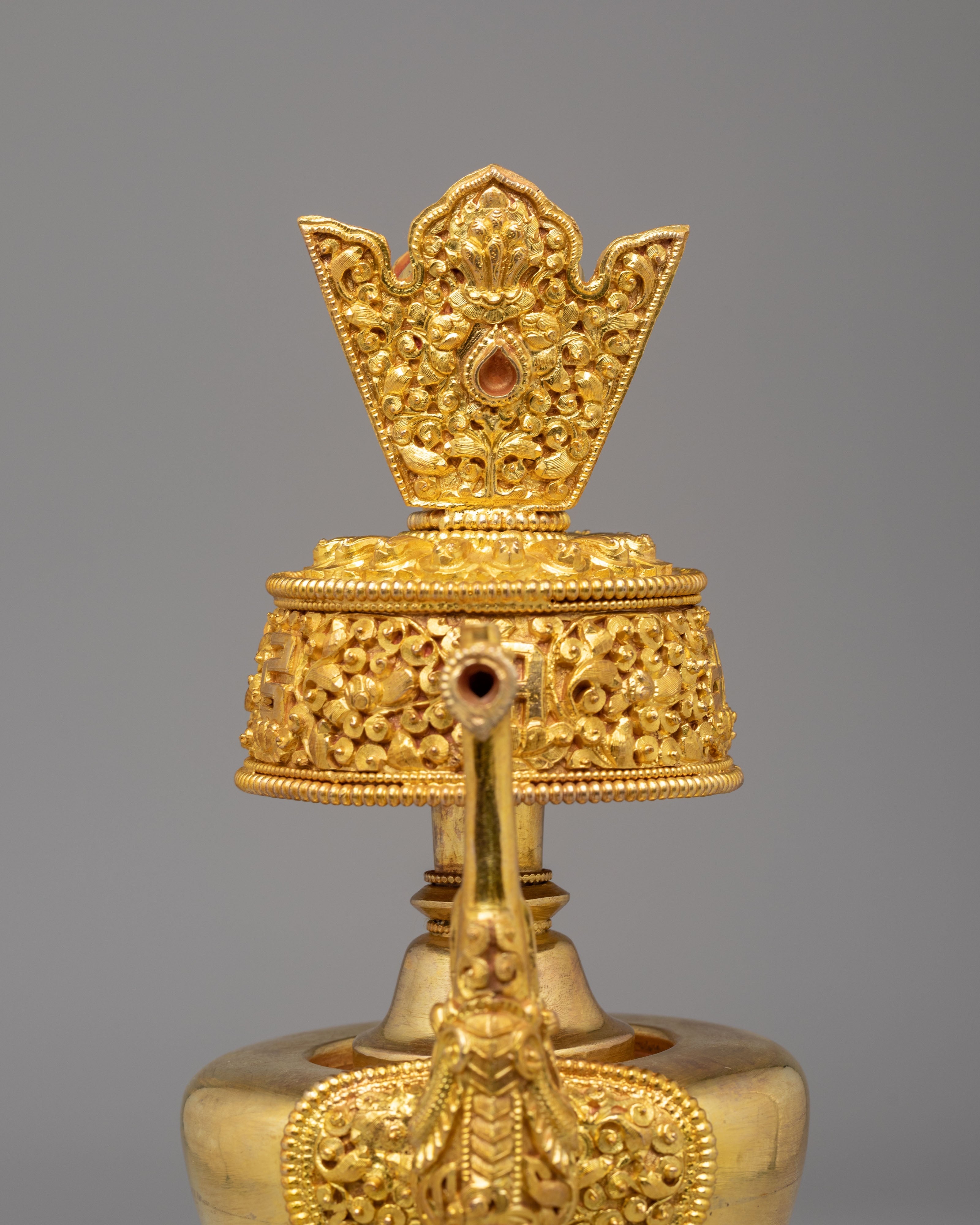 Sacred Ritual Bhumba | Gold Plated Tibetan Bhumba