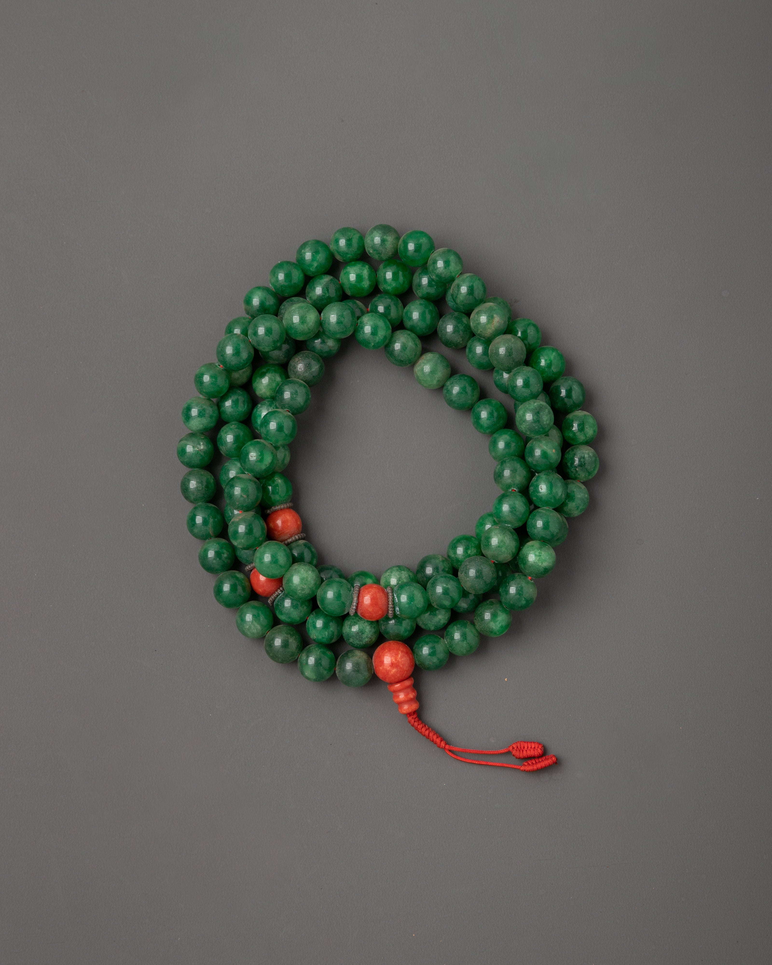 Turquoise Tibetan Mala Necklace | Beads for Japa