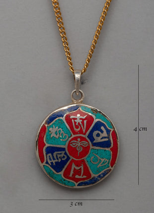 Round White Metal Locket | Elegant Jewelry for Gifting or Everyday Wear