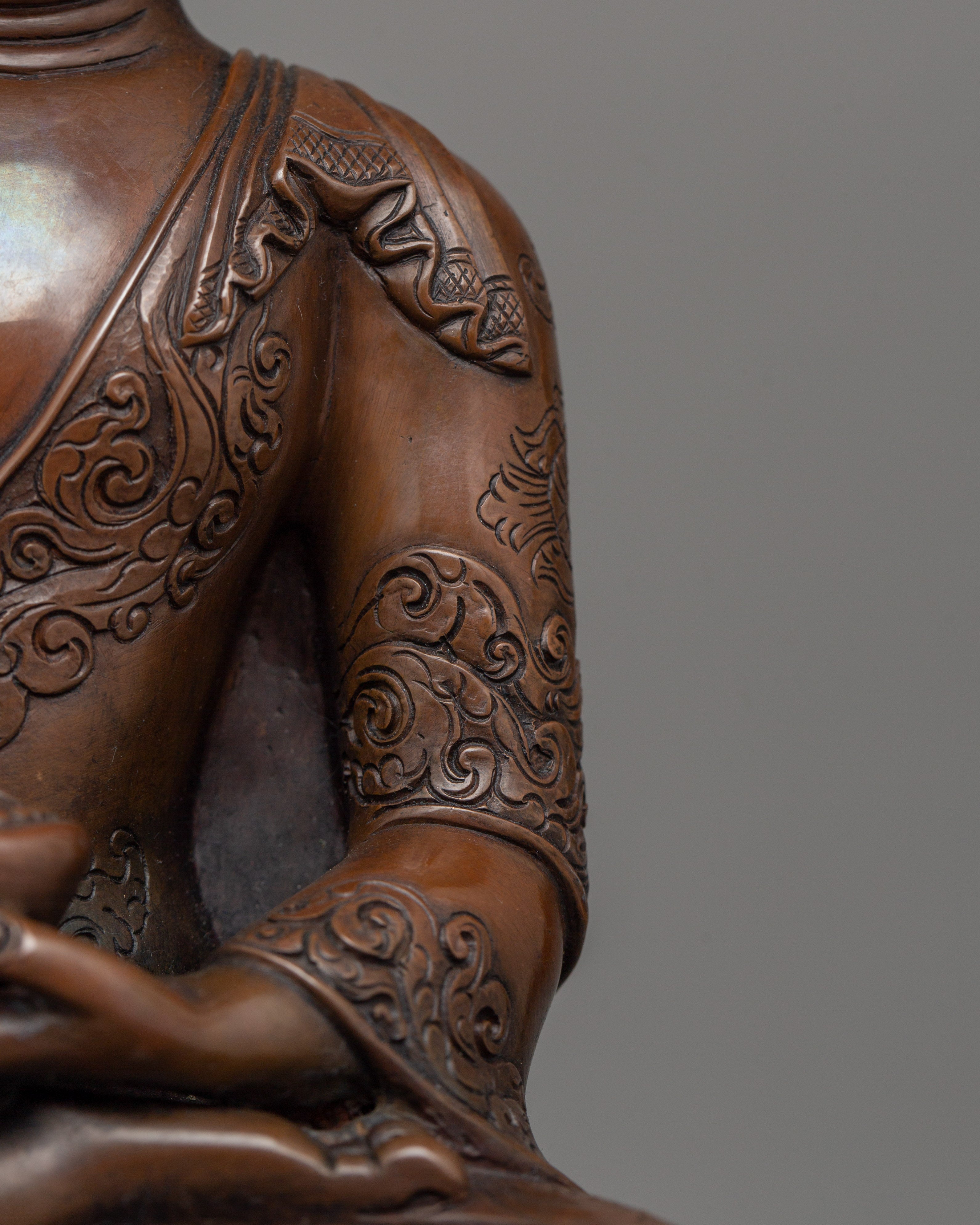 14.4 Inches Historical Buddha Shakyamuni Figurine | Symbol of Serenity and Inner Wisdom