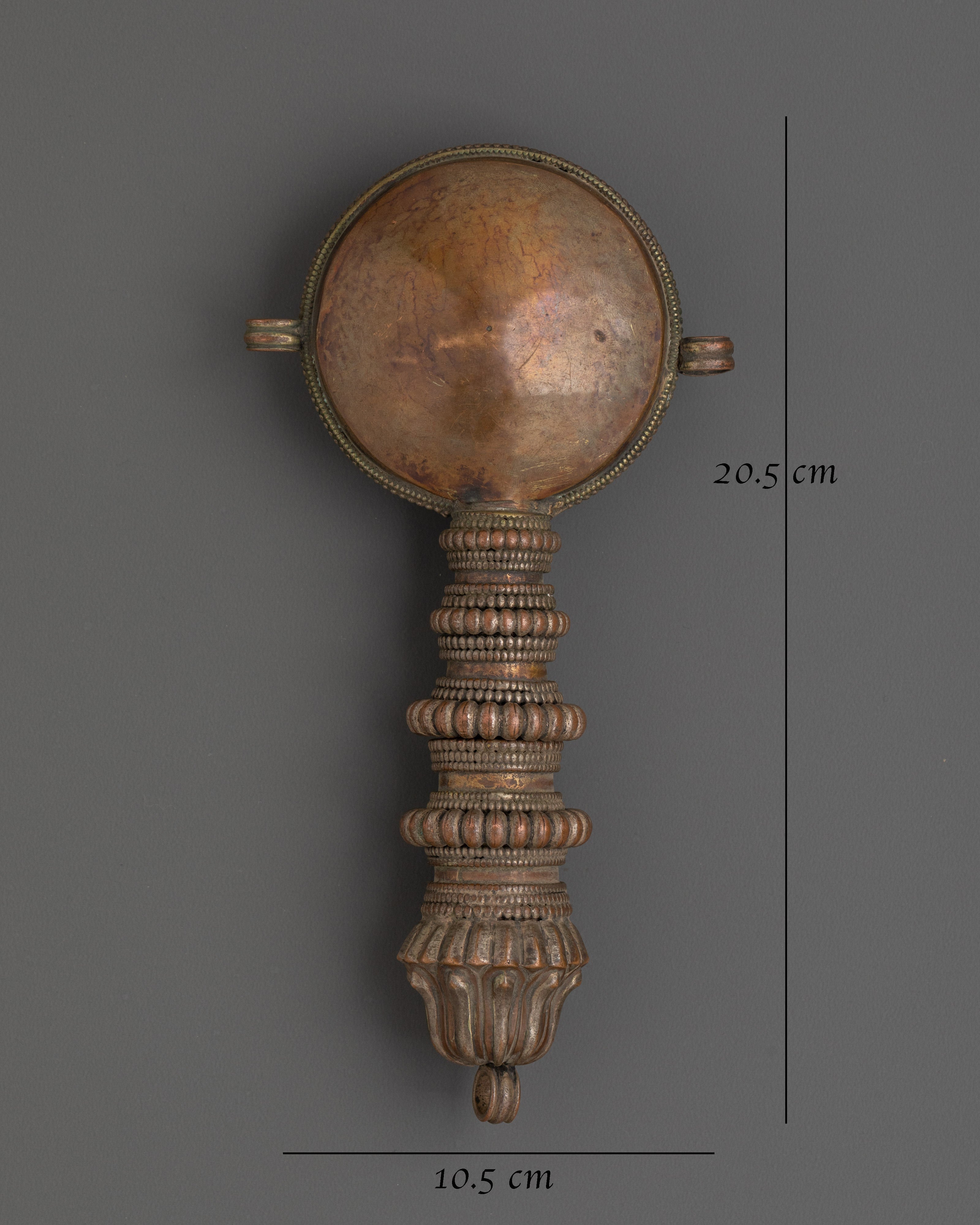 Handcrafted Snuff Bottle | Unique Oxidized Copper Decorative Piece
