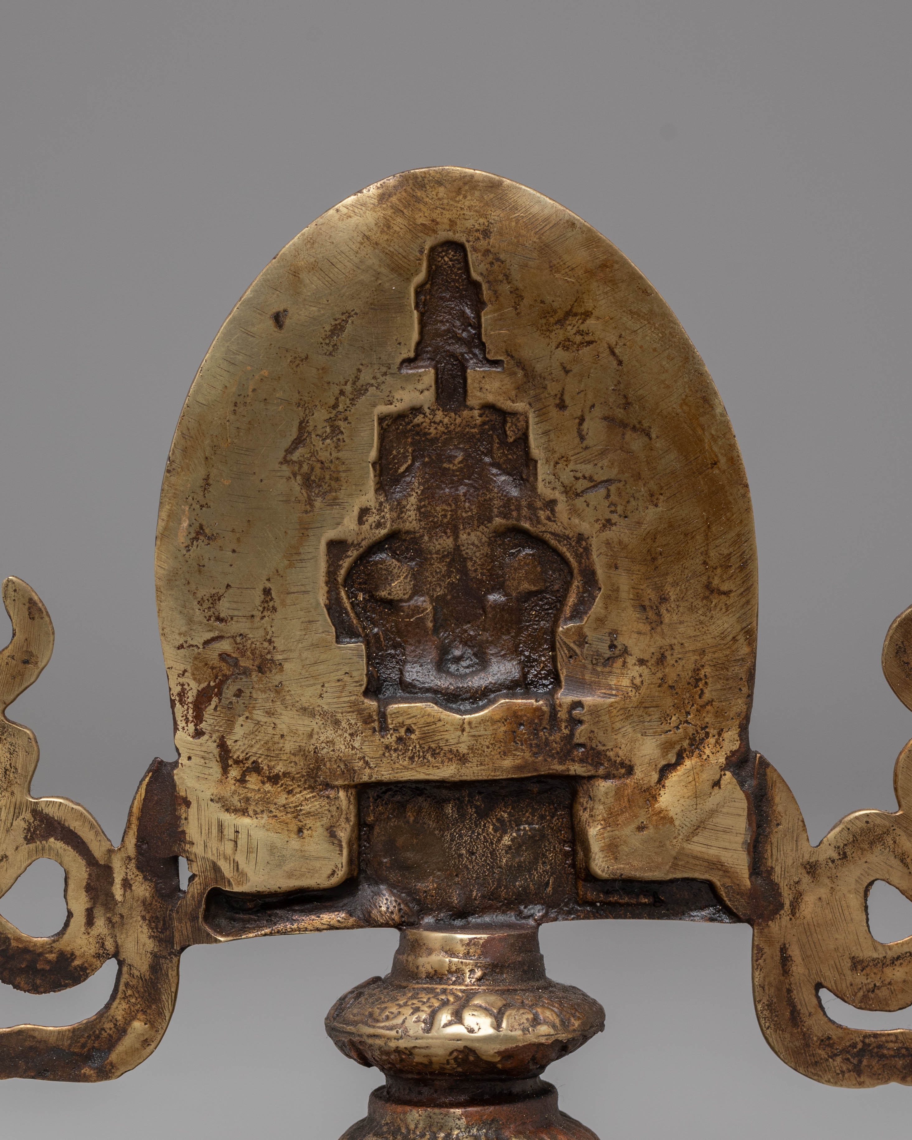 Buddhist-Inspired Deity Decorative Statue | Brass Spiritual Art