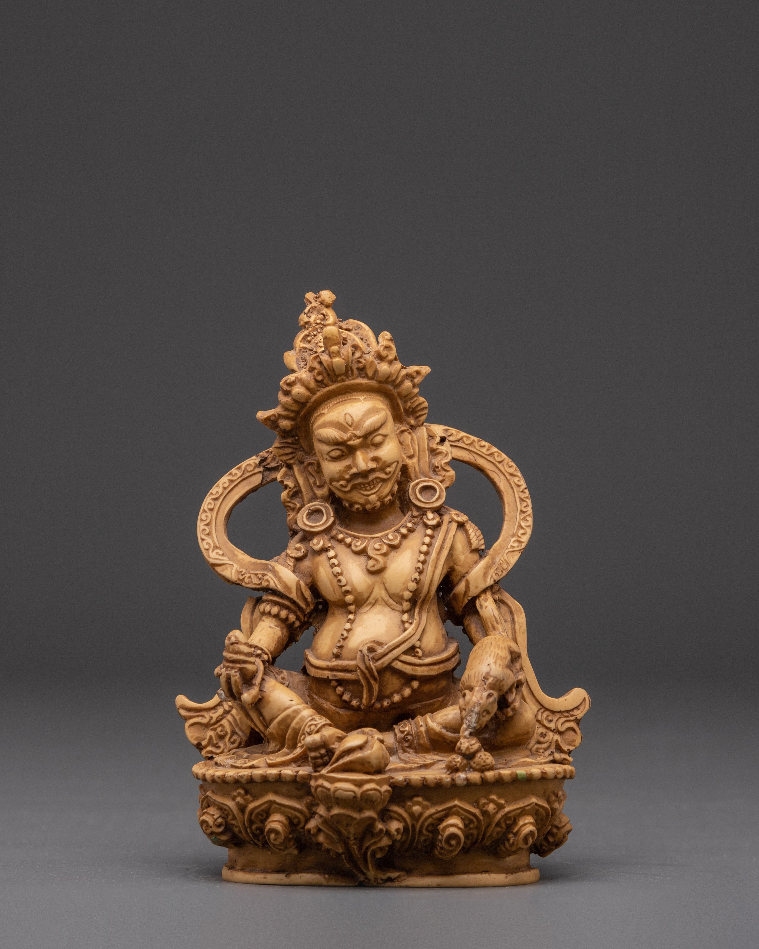 Dzambhala God of Prosperity Sculpture | Symbol of Wealth and Compassion