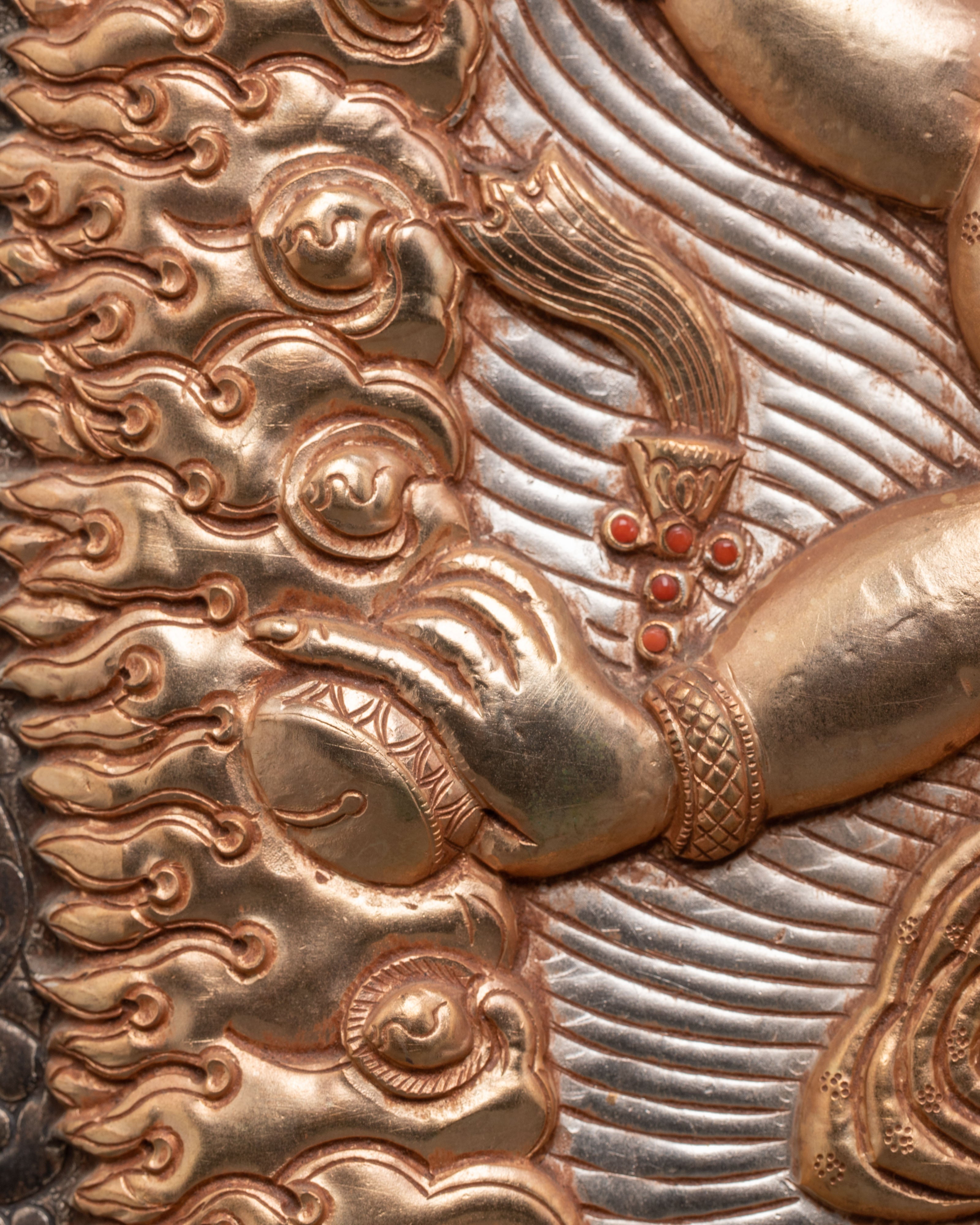 Six Armed Mahakala Wall Hanging | Powerful Protector Deity for Sacred Spaces