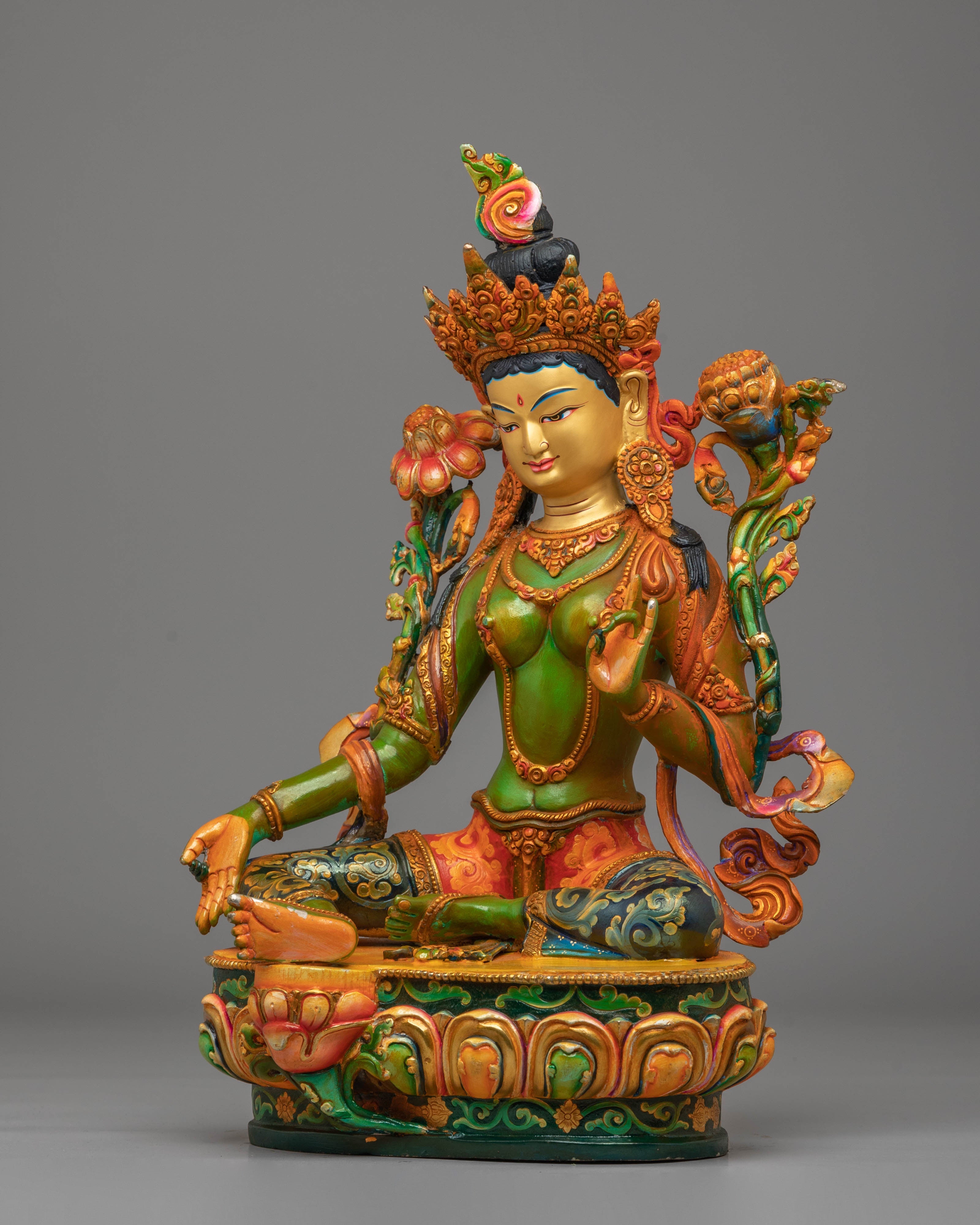 Shyama Tara Statue Mother of All Buddhas | Sacred Tibetan Art for Your Altar