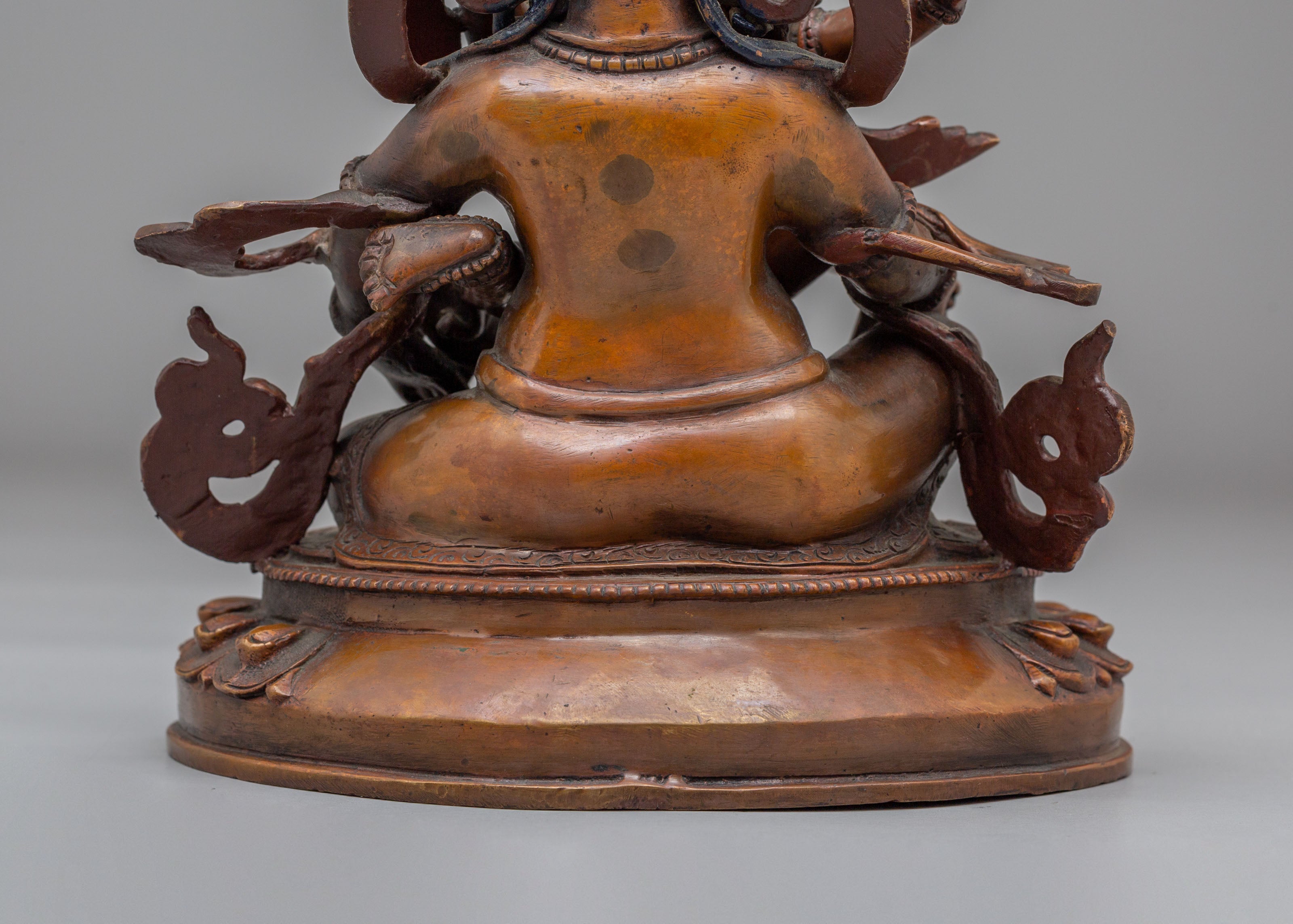Buddhist Dzambhala with Consort Sculpture | Wealth Deity Statue