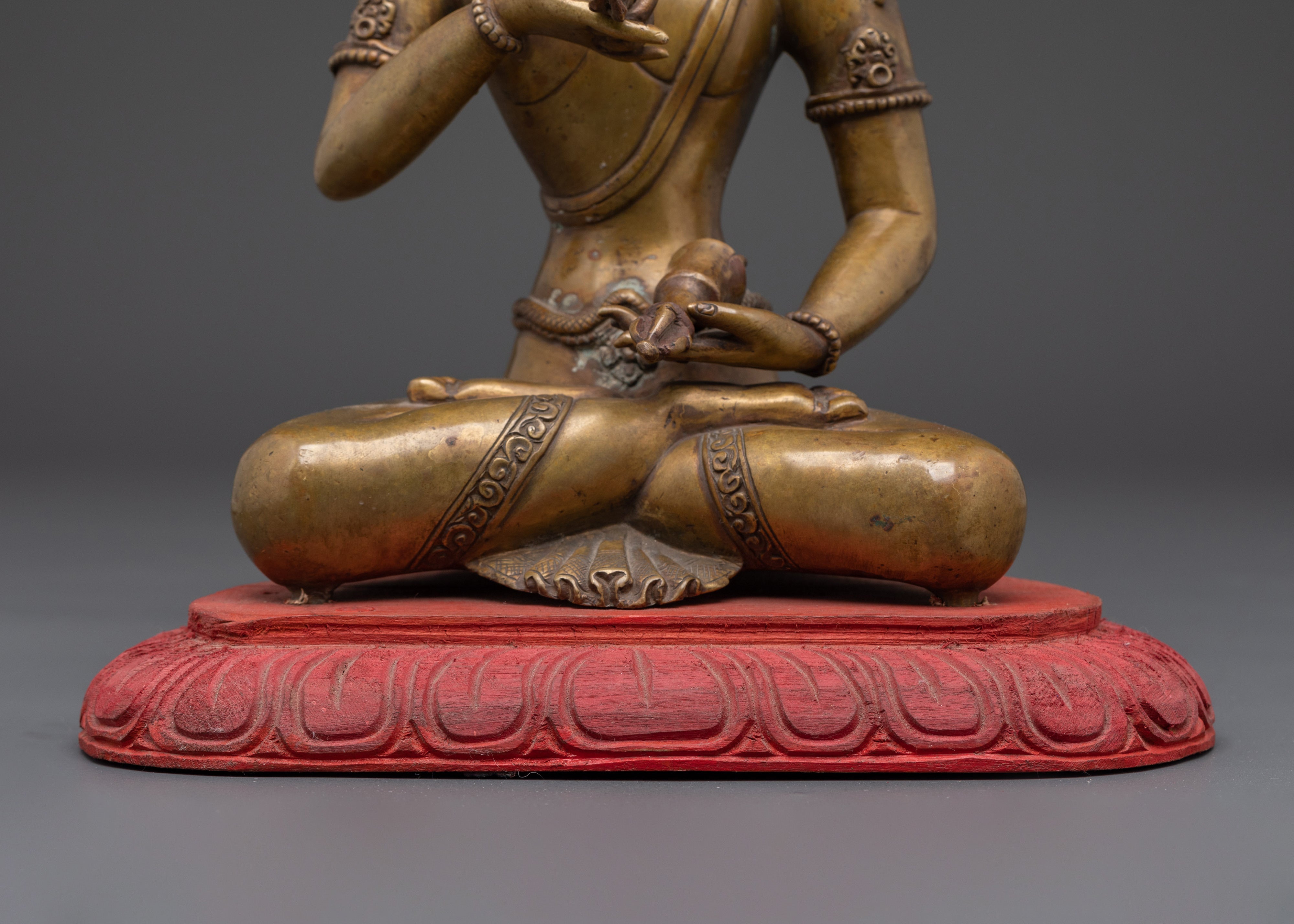 Handcrafted Brass Vajrasattva Statue | Tibetan Bodhisattva Sculpture