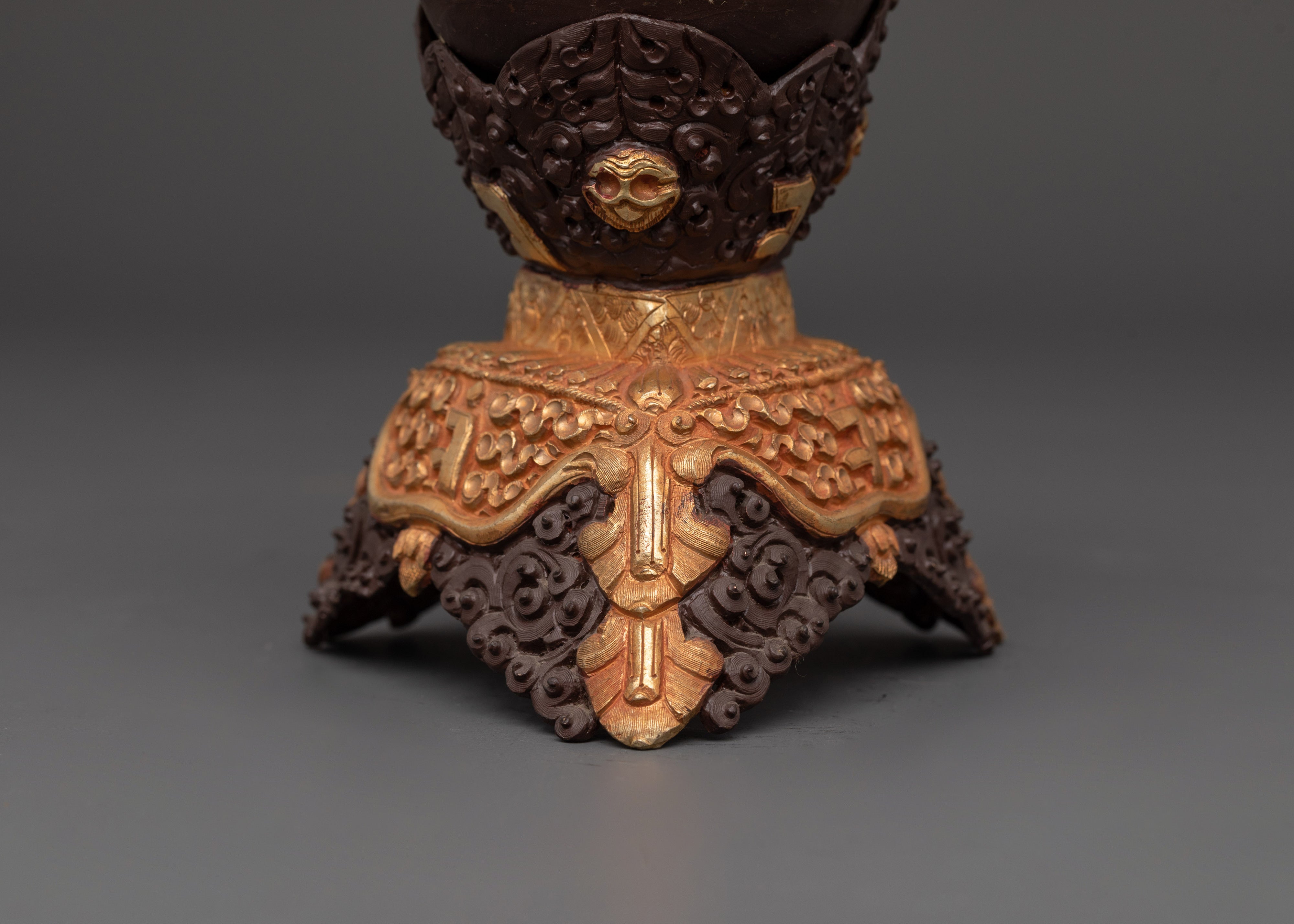 Copper Kapala Offering Set | For Tantric Ceremonies & Tibetan Buddhist Offerings