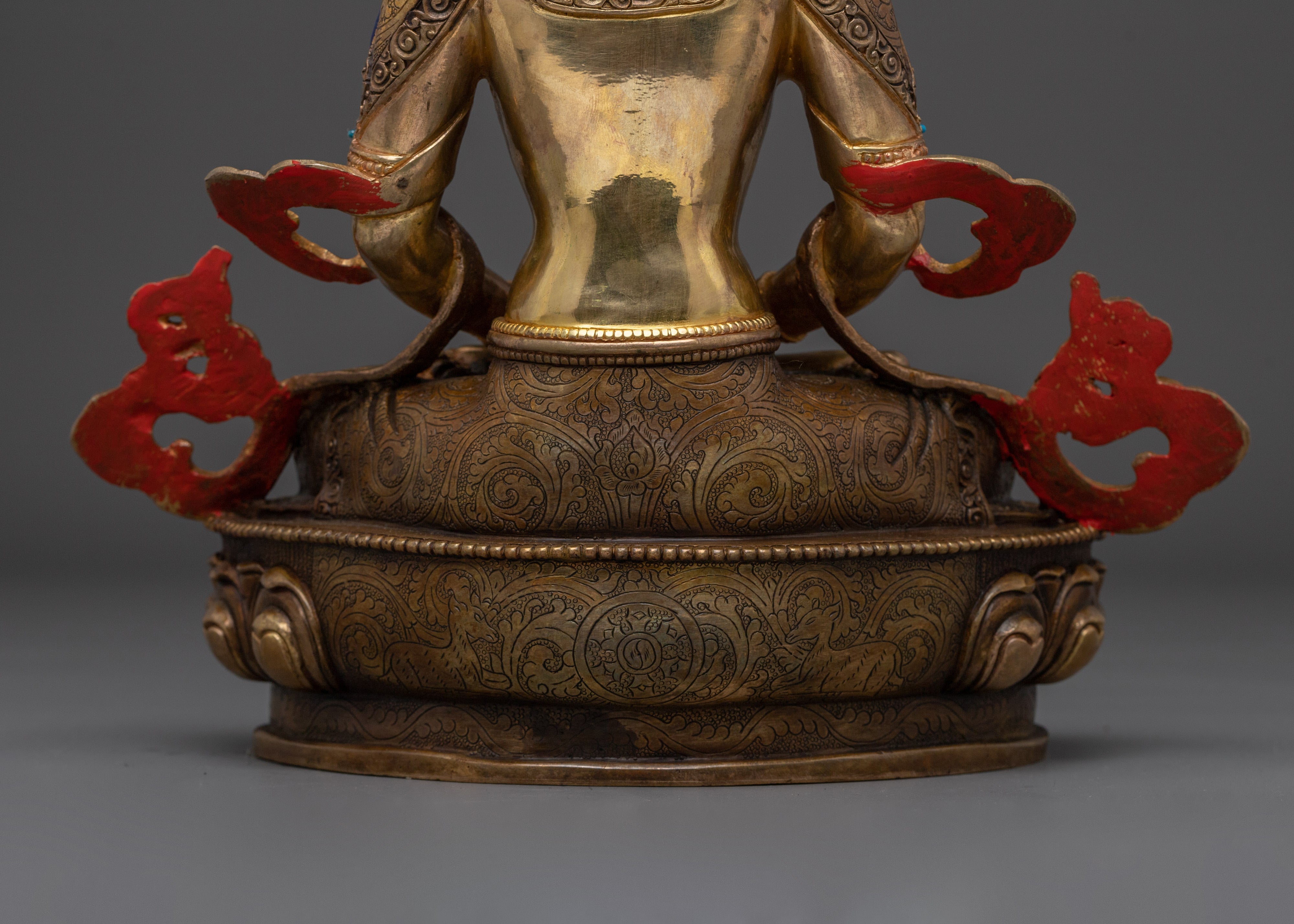 Buddhist Serene Amitayus Statue | Himalayan Handcrafted Artwork
