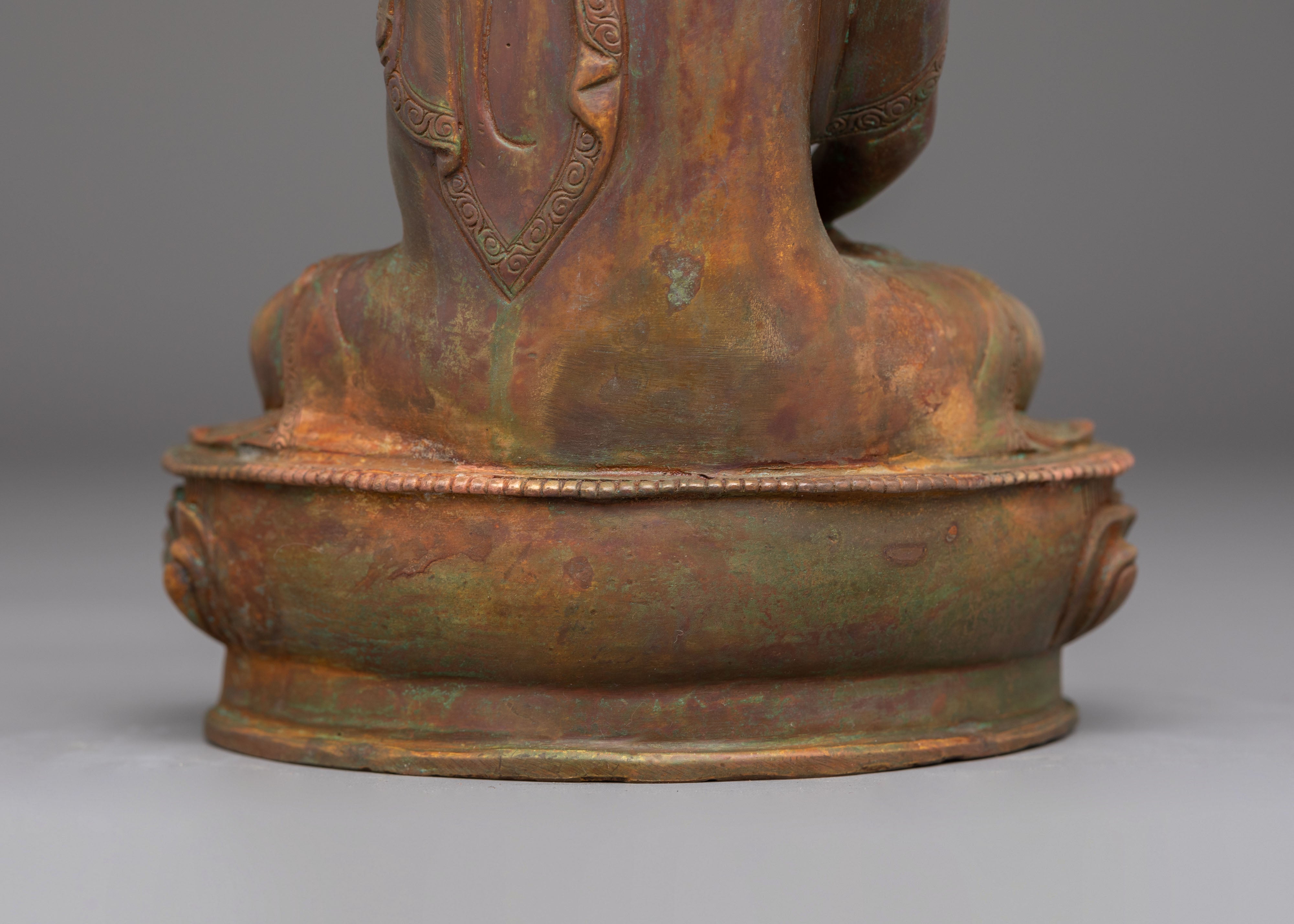"Amitabha Buddha" Tibetan Buddha Art | Experience Serenity with our Sculpture