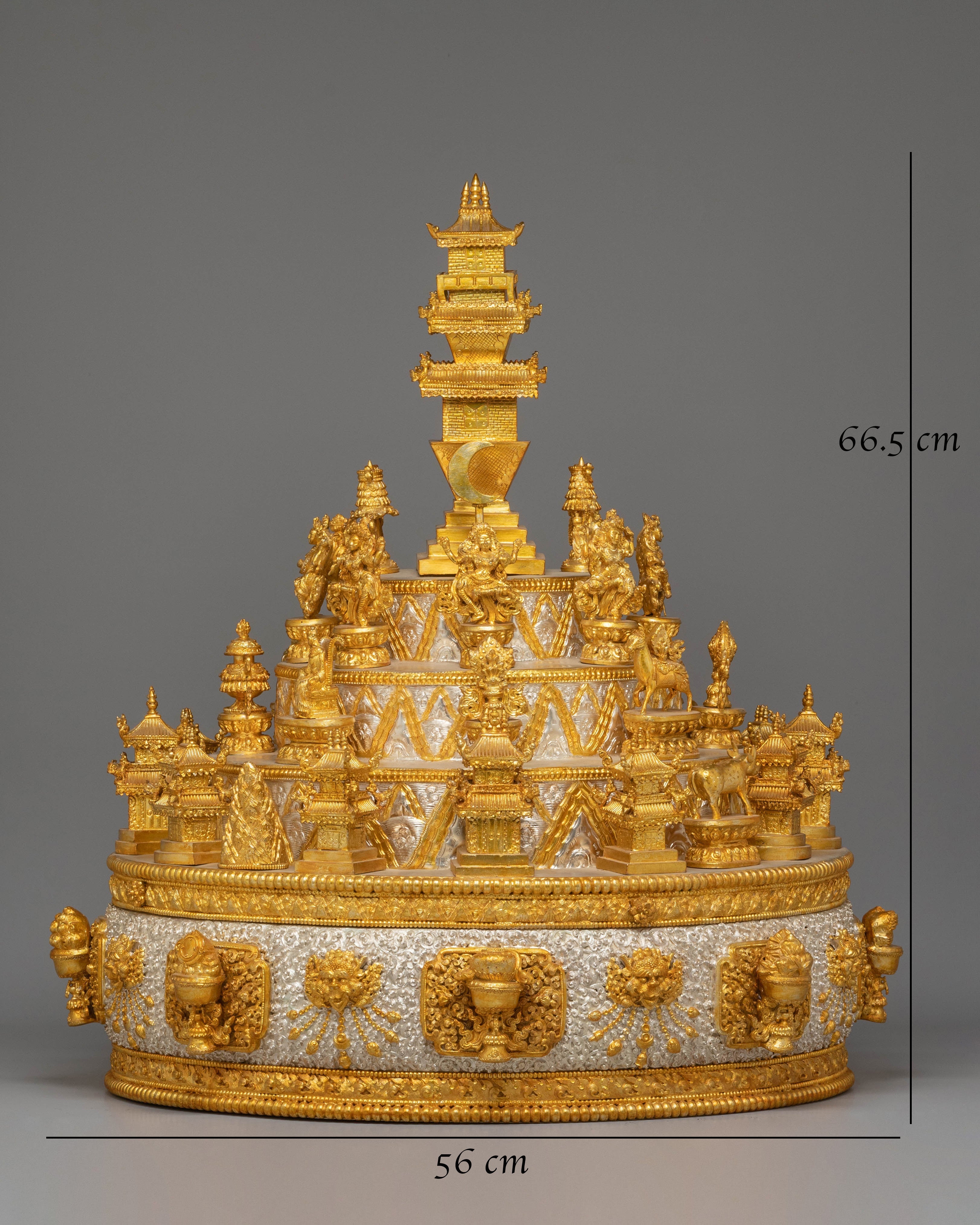 Handmade Electro Gold Plated Mandala for Rituals | Spiritual Art & Altar Decor