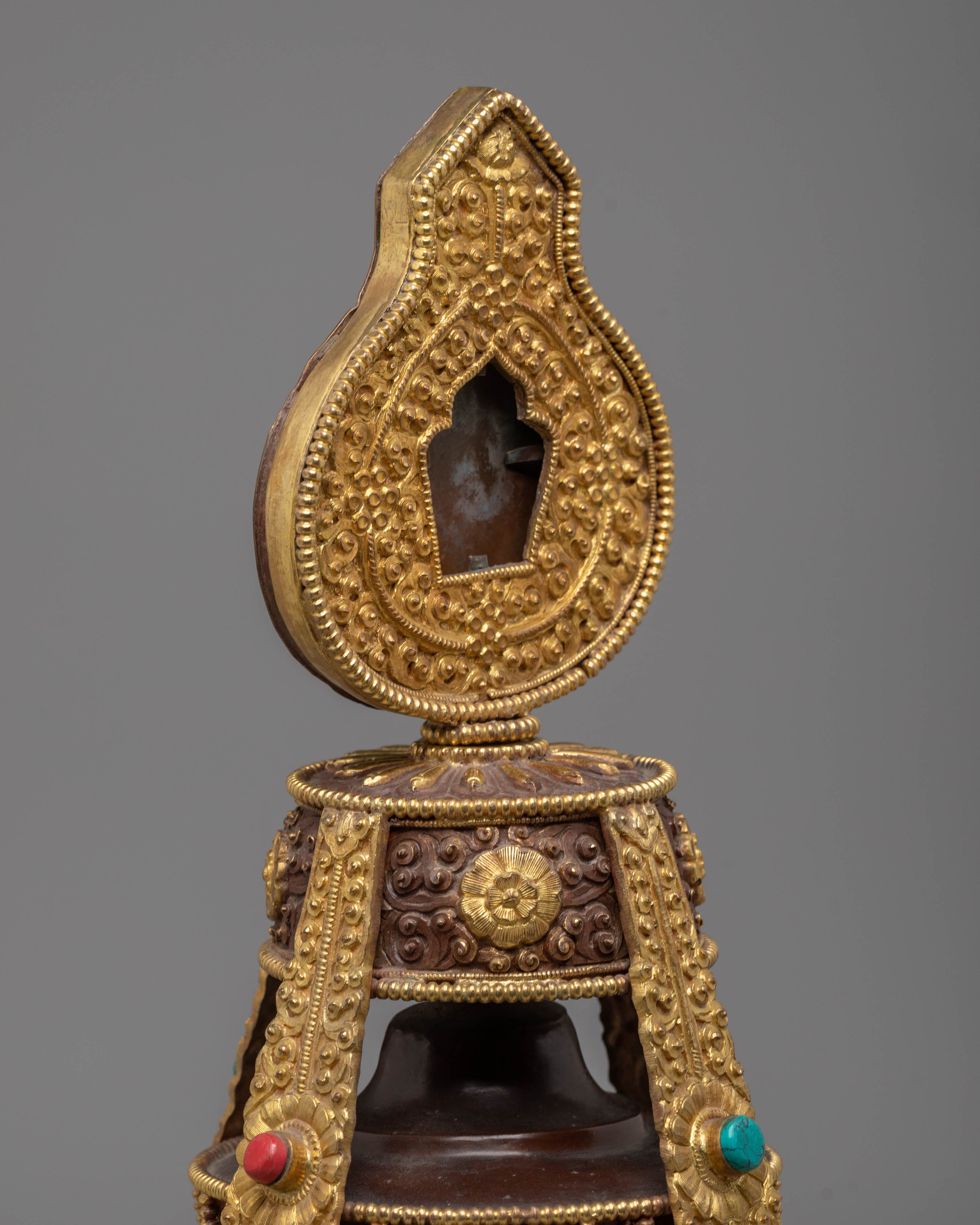 Gold Plated Chegumba for Offering | Symbol of Abundance