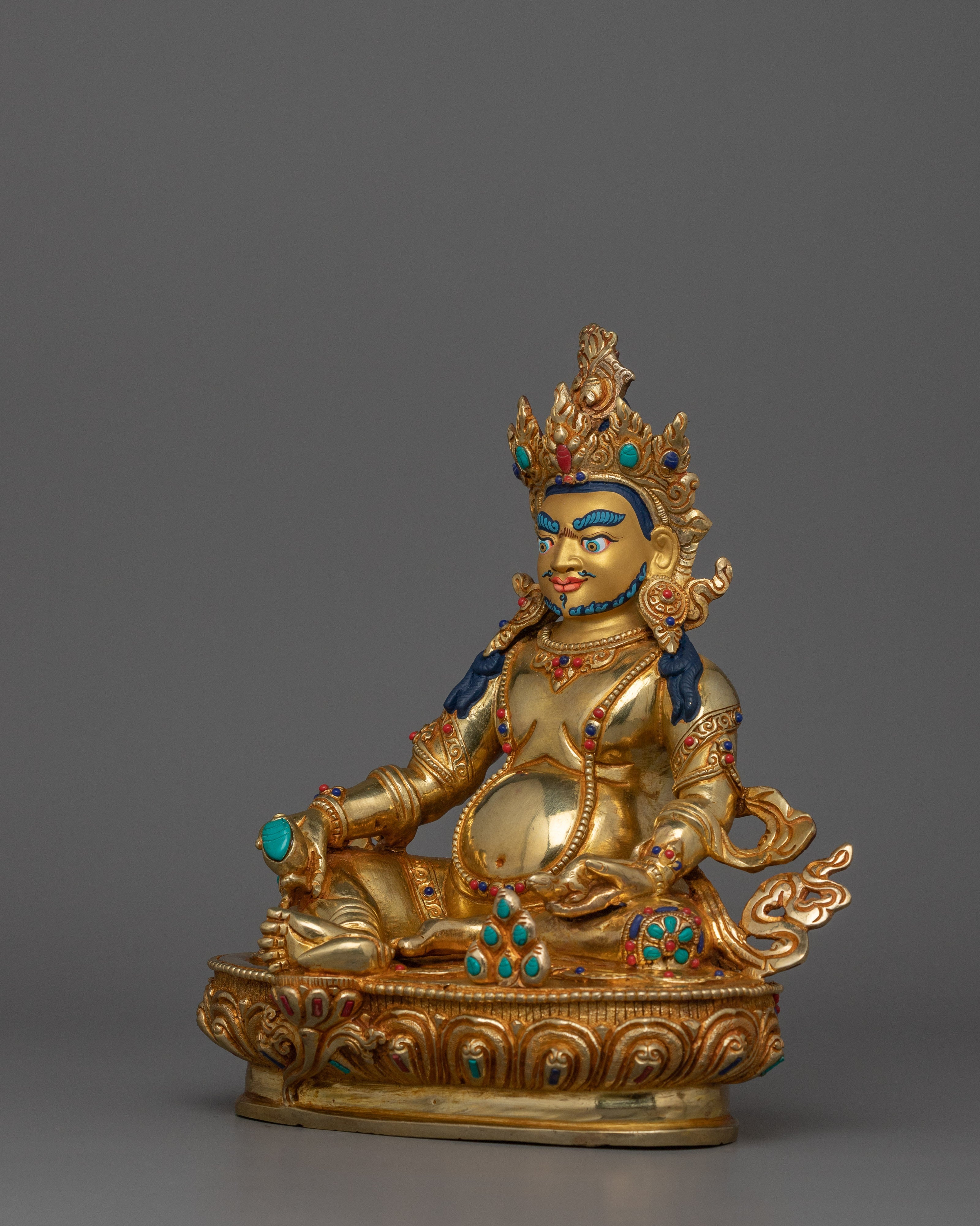 Handcrafted Dzambhala Figurine | Wealth Deity Sculpture
