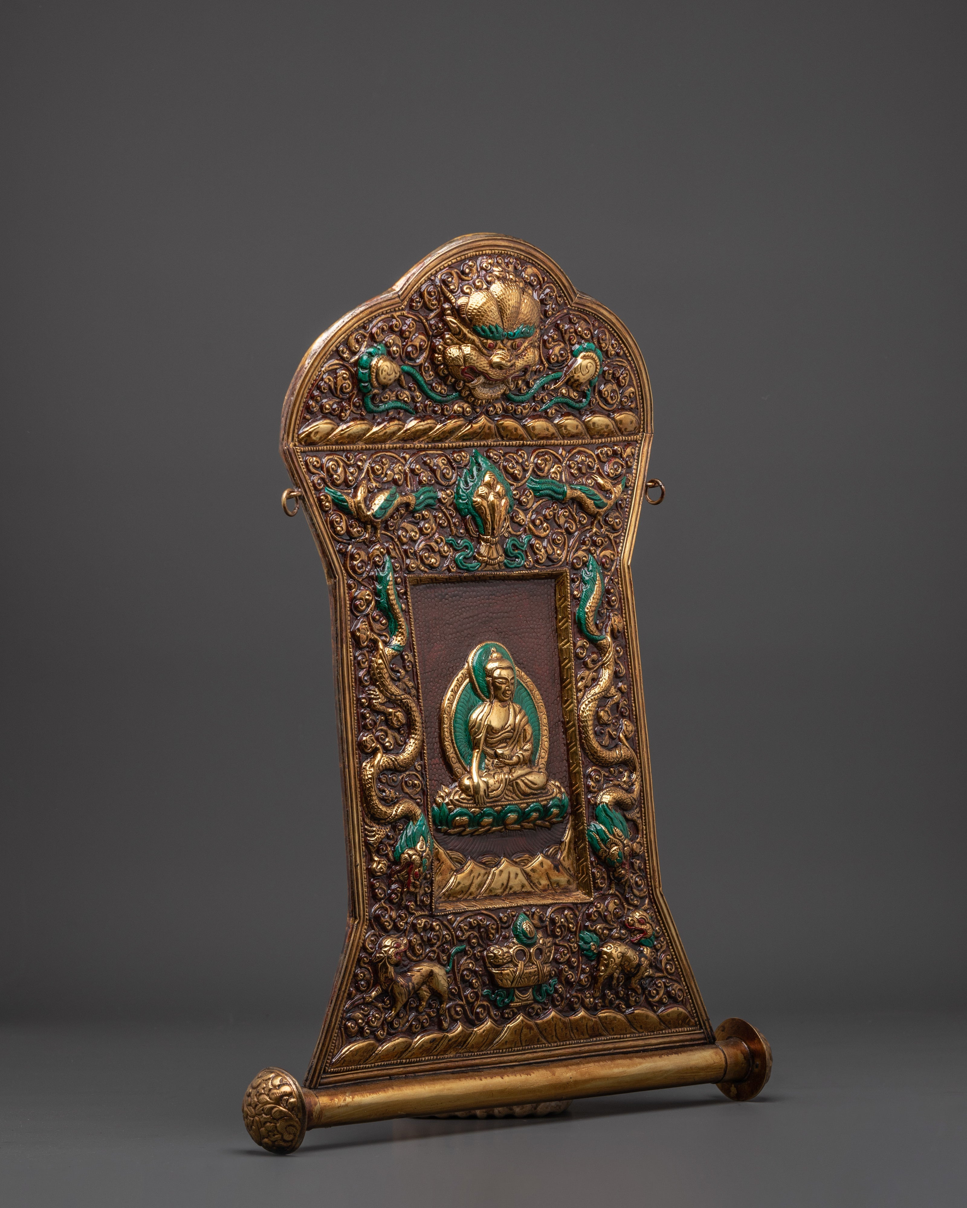 Buddha Shakyamuni Brass Wall Hanging | A Sacred Symbol of Peace and Enlightenment