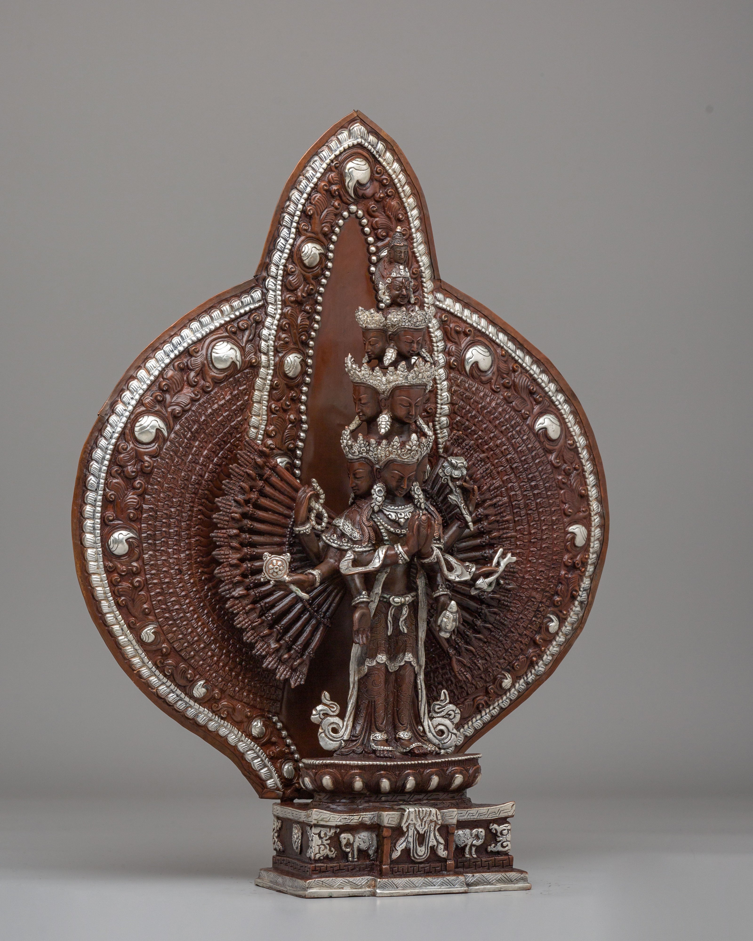 Thousand-Armed Chenrezig Sculpture | Symbol of Compassion