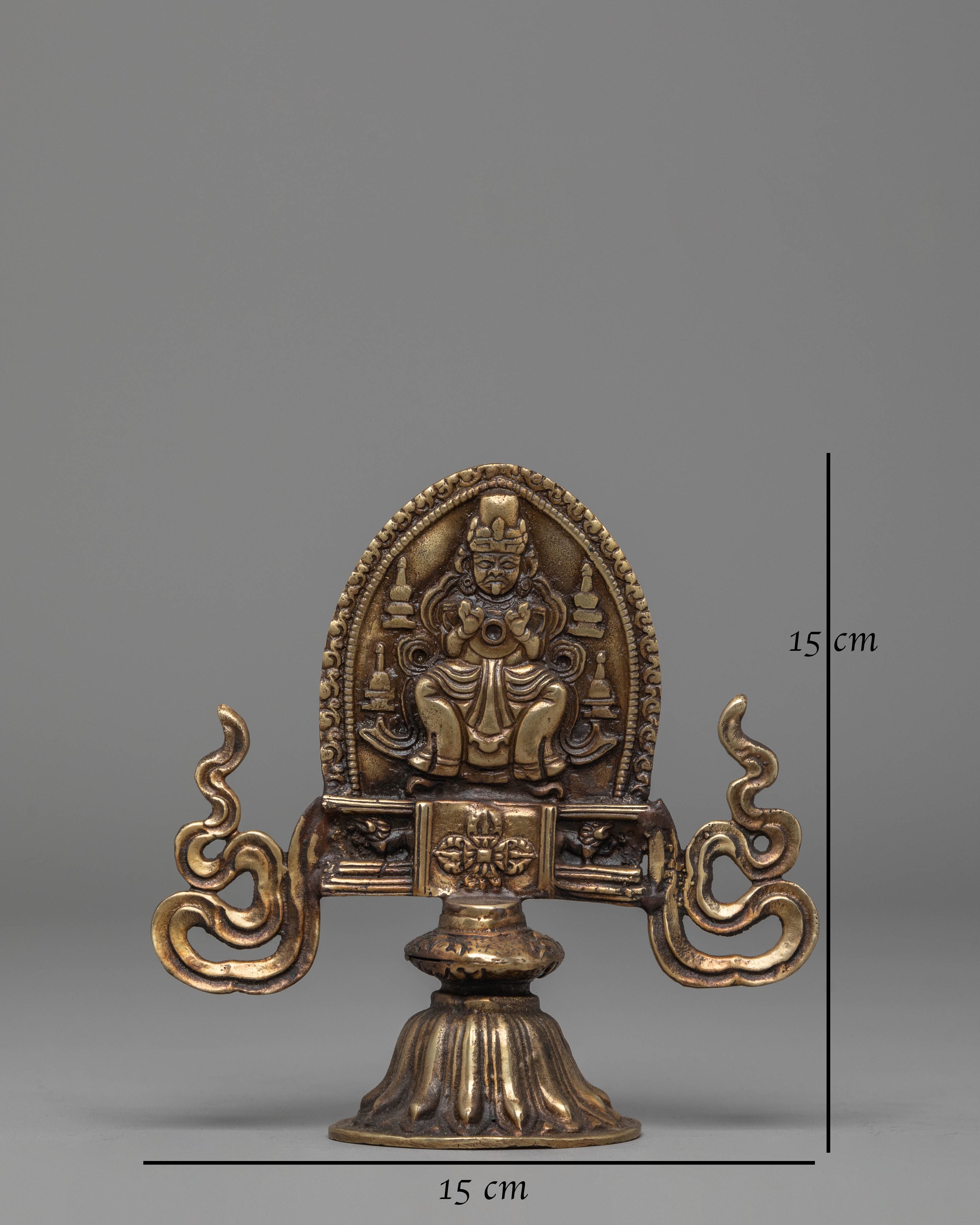 Buddhist-Inspired Deity Decorative Statue | Brass Spiritual Art