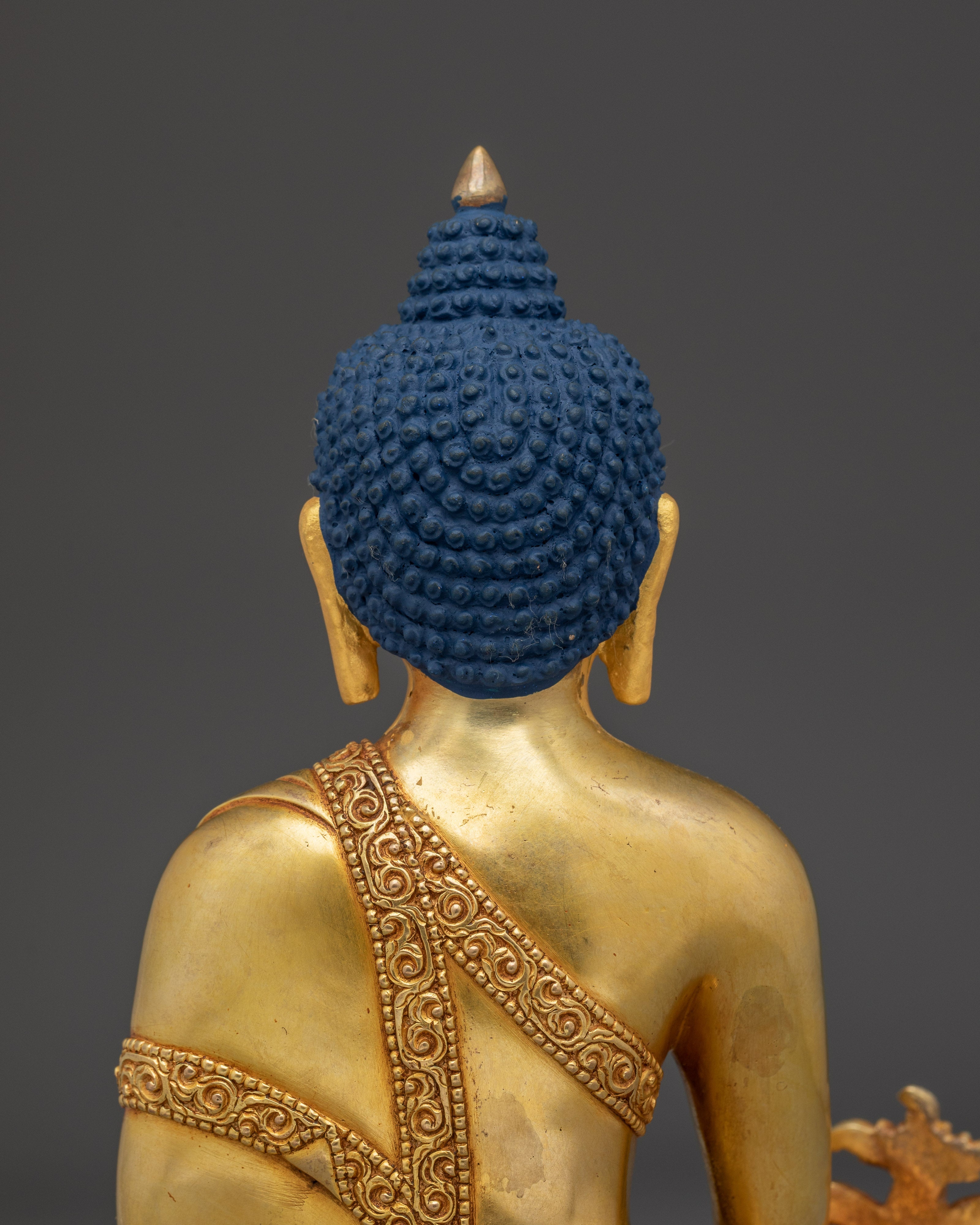 Golden Medicine Buddha Art | Spiritual Decor Figurine