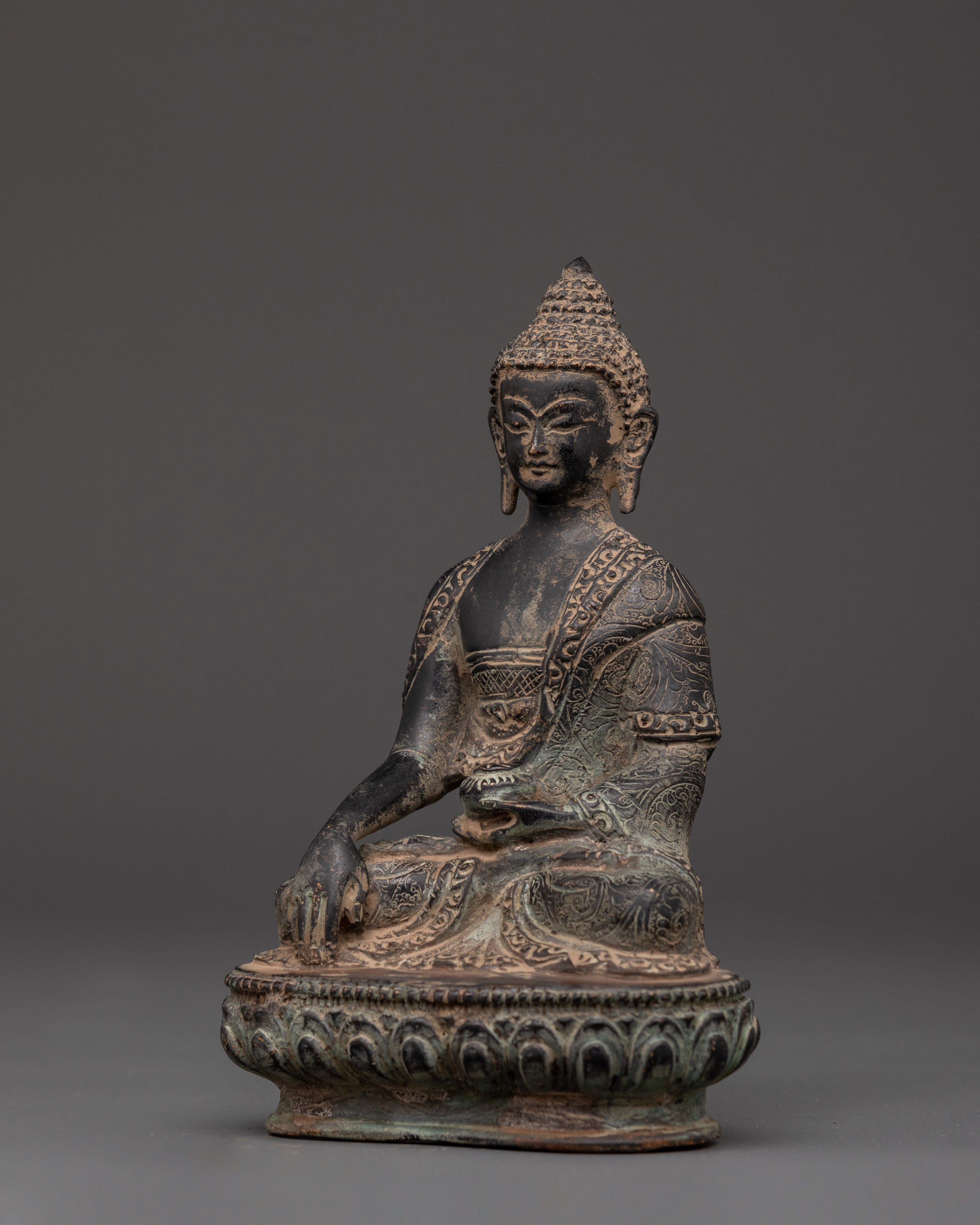 Shakyamuni Buddha Altar Statue | Handmade Buddhist Sculpture