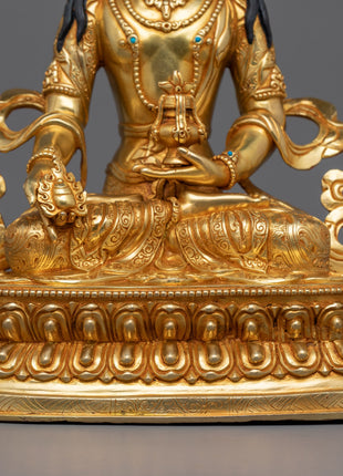 Tibetan Hand-crafted Kshitigarbha Statues | Tibetan Altar Zen Decor